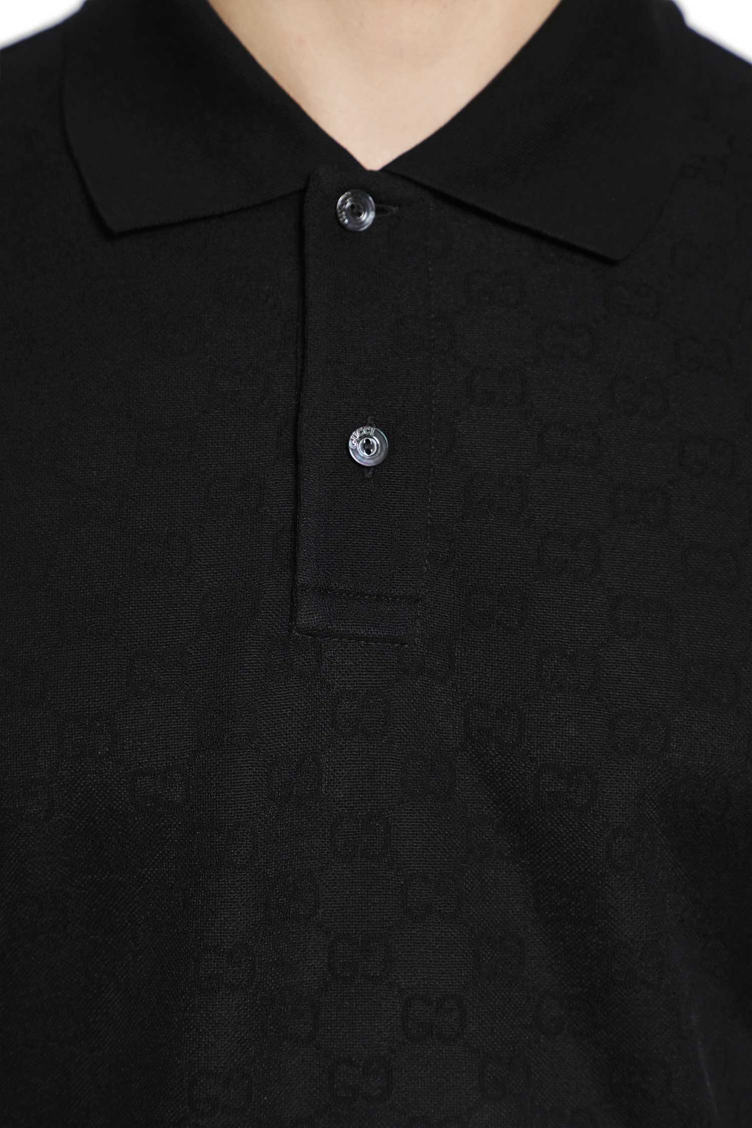 Gucci GG Technical Jersey Jacquard Polo Shirt