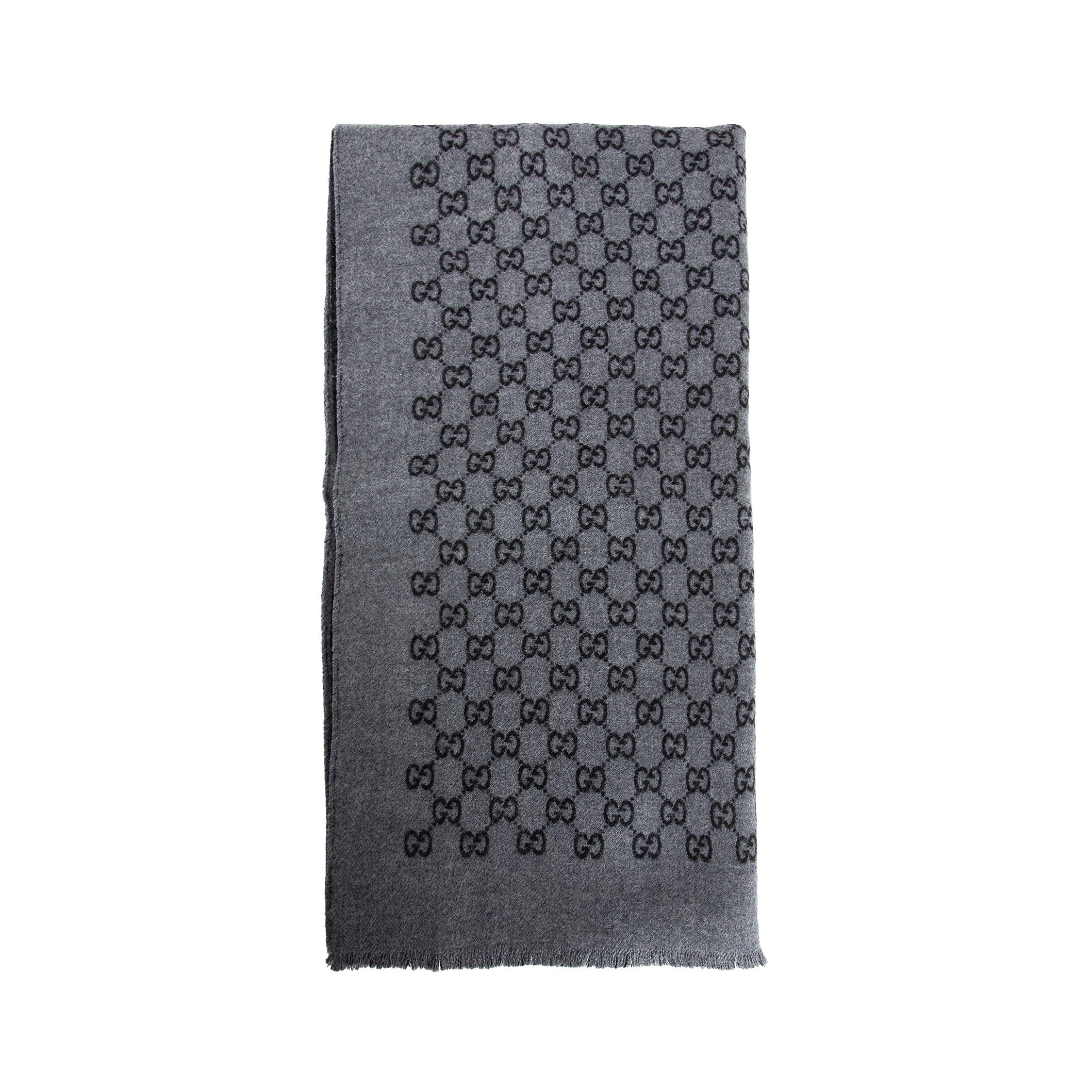 Gucci Double Jacquard GG Wool Scarf