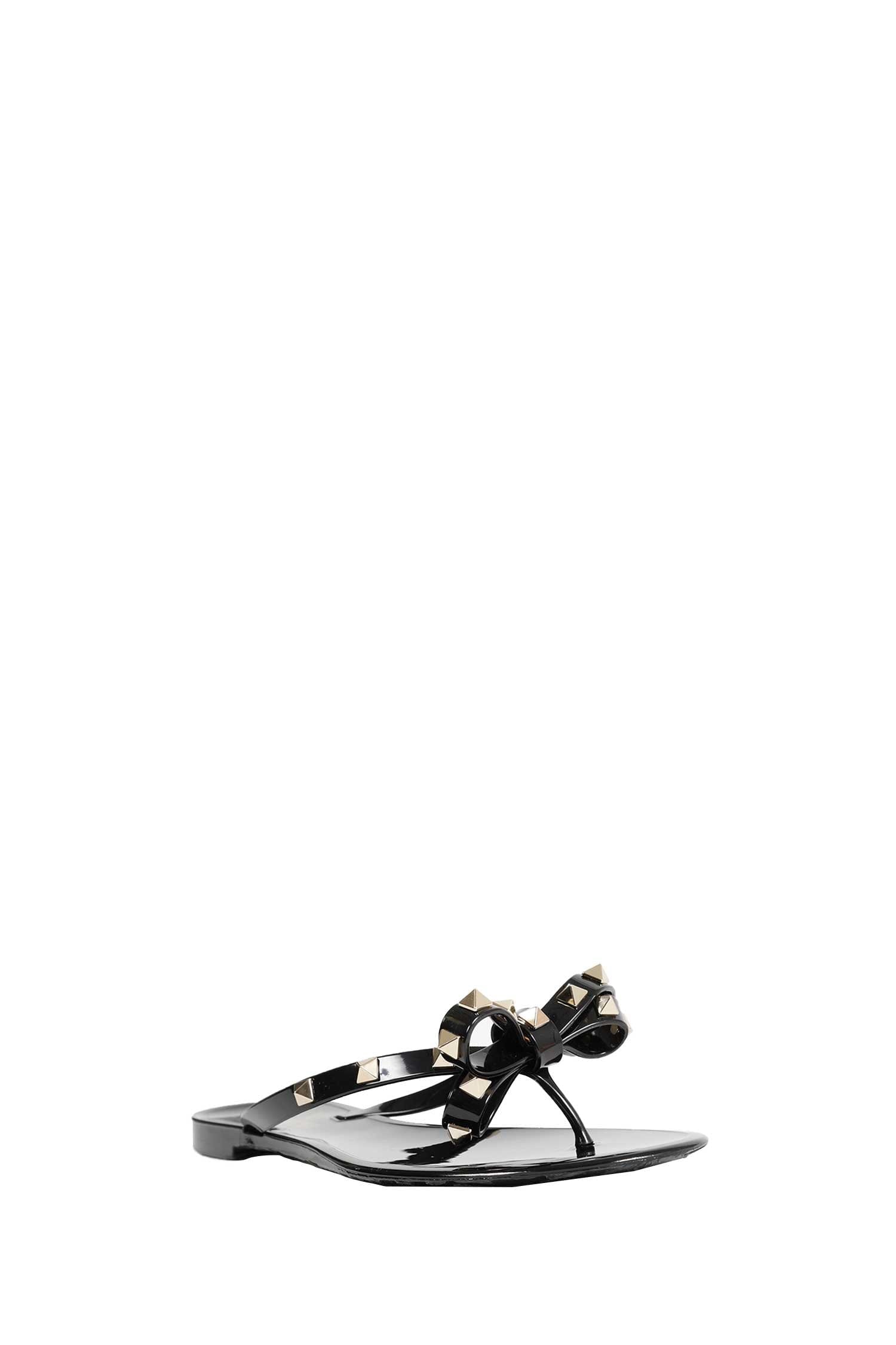 Valentino Garavani Rockstud Rubber Slippers