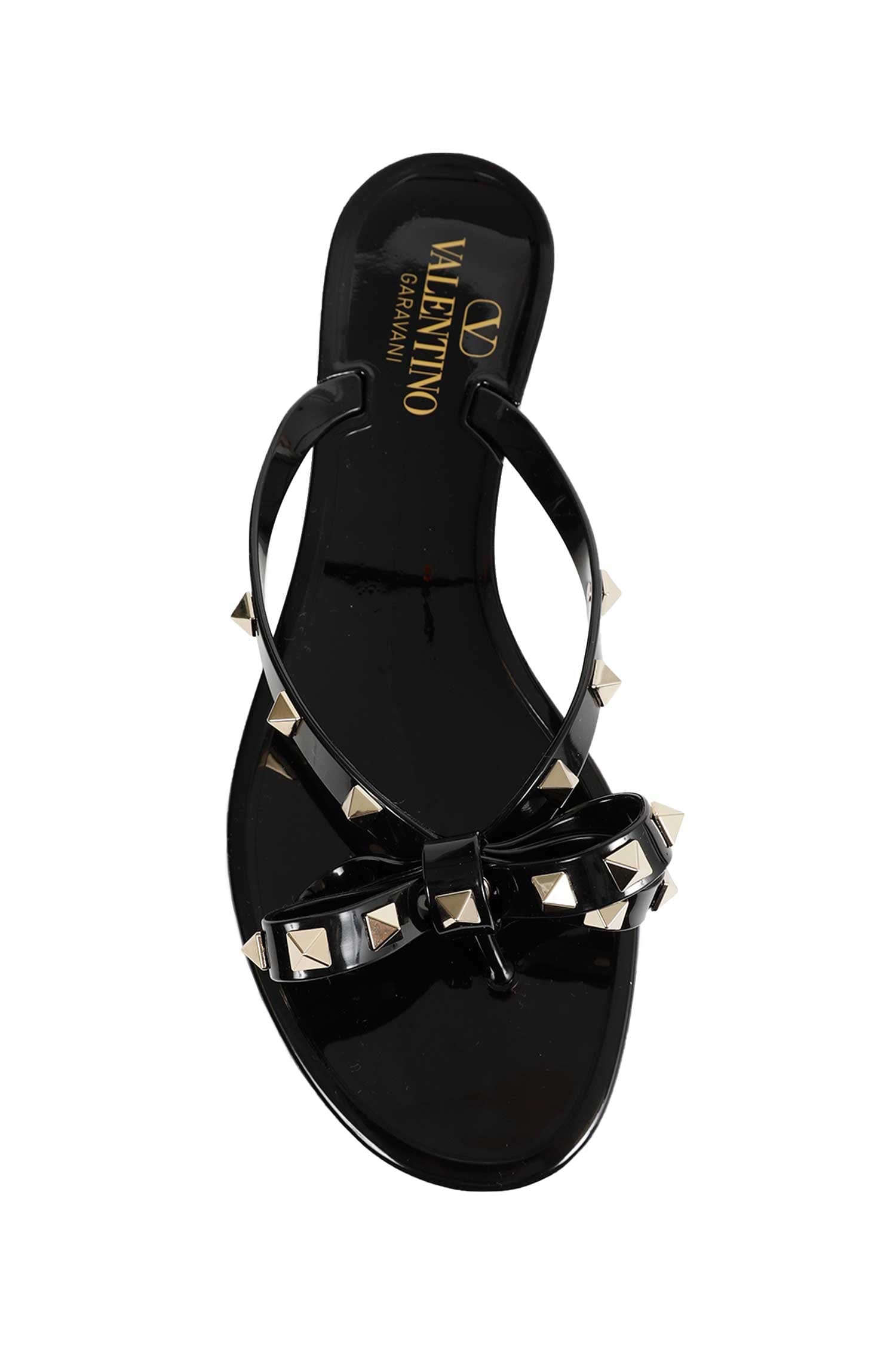 Valentino Garavani Rockstud Rubber Slippers