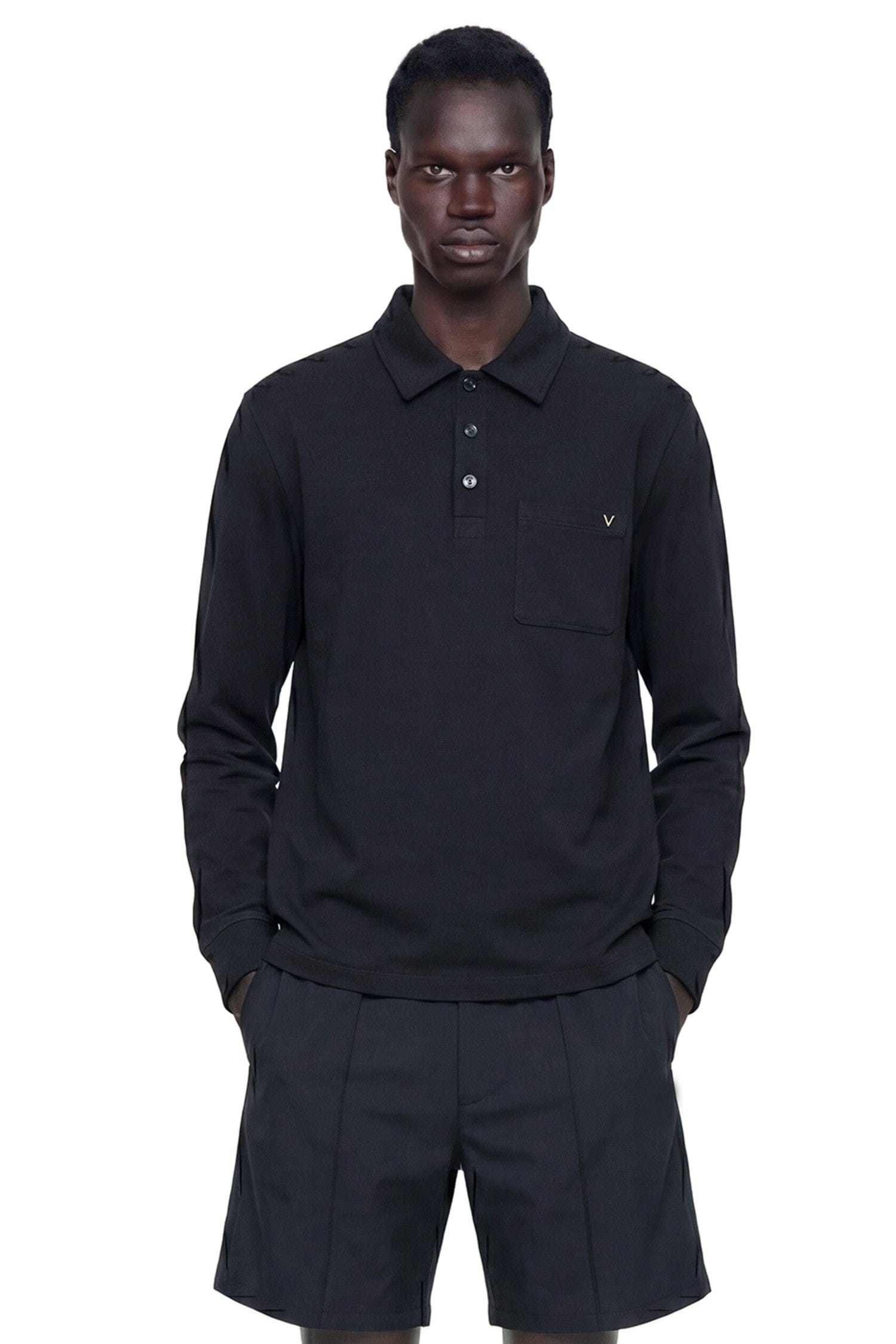 Valentino Jersey Pocket Polo Shirt