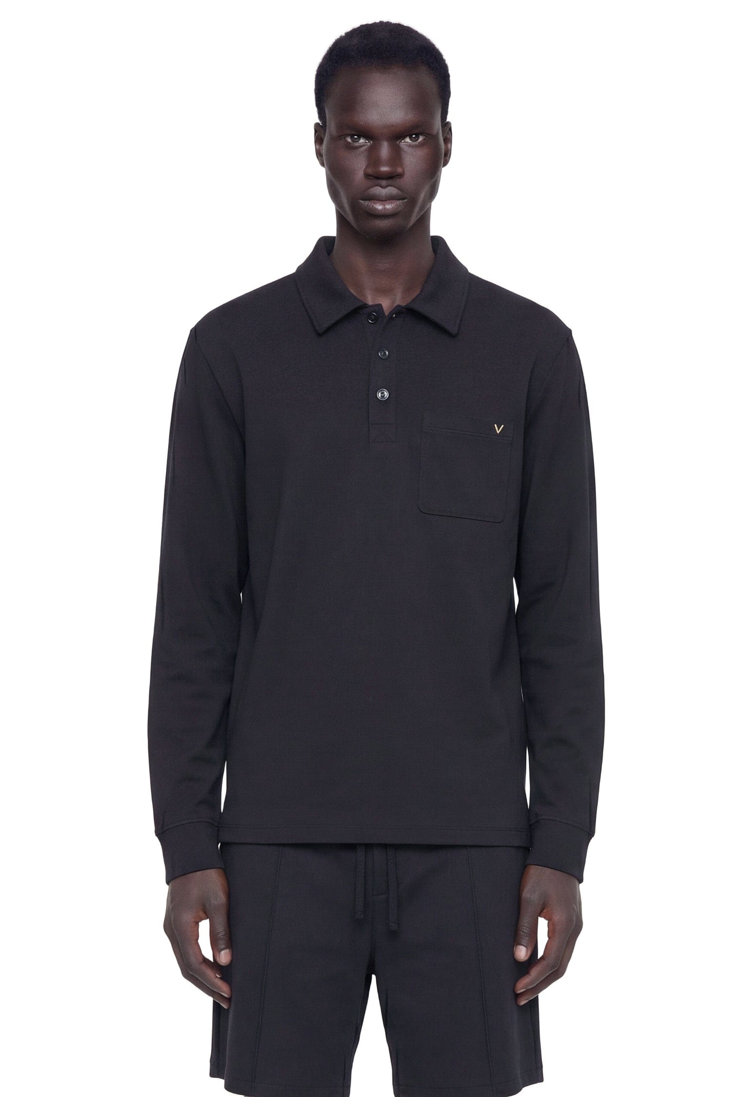 Valentino Jersey Pocket Polo Shirt