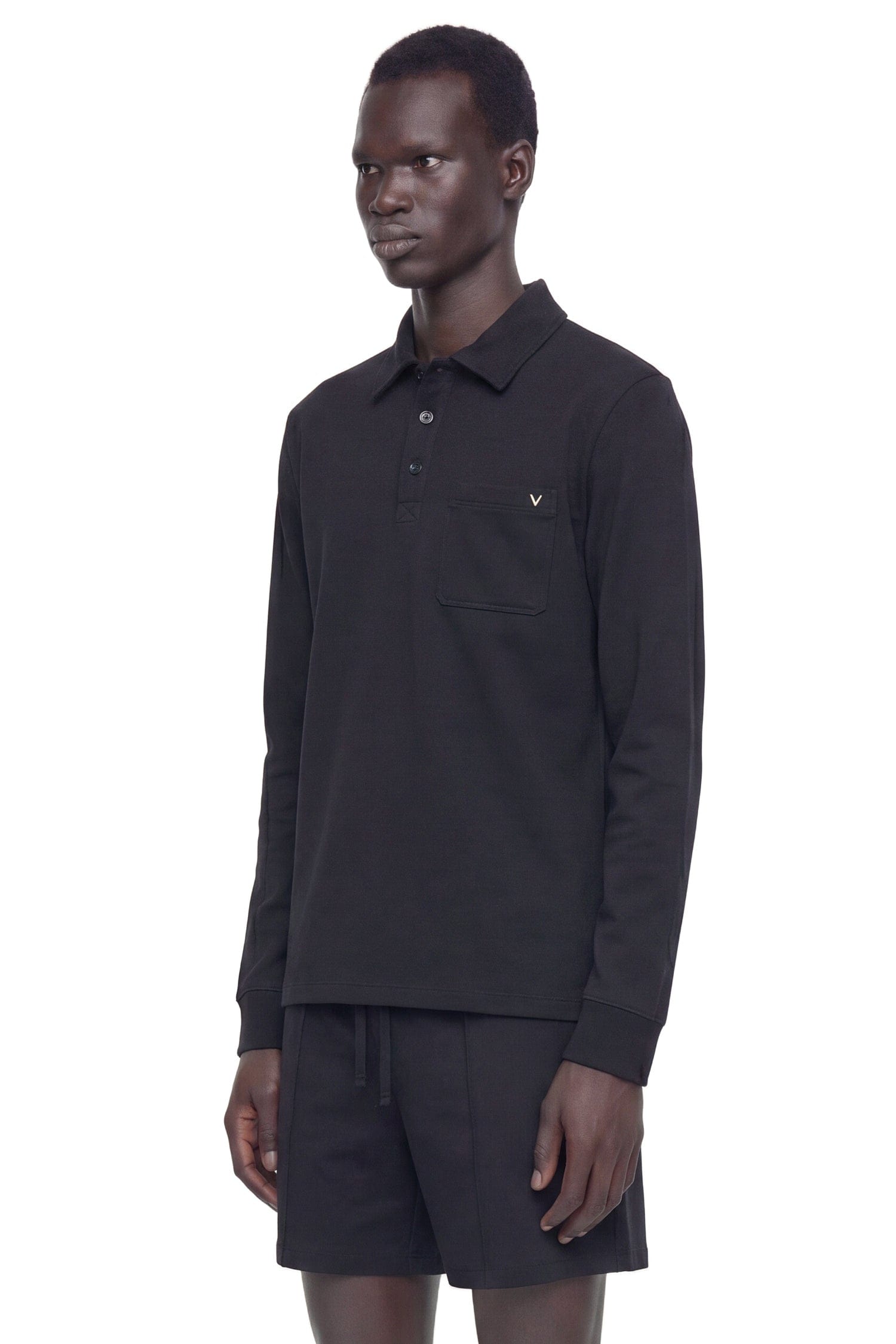 Valentino Jersey Pocket Polo Shirt