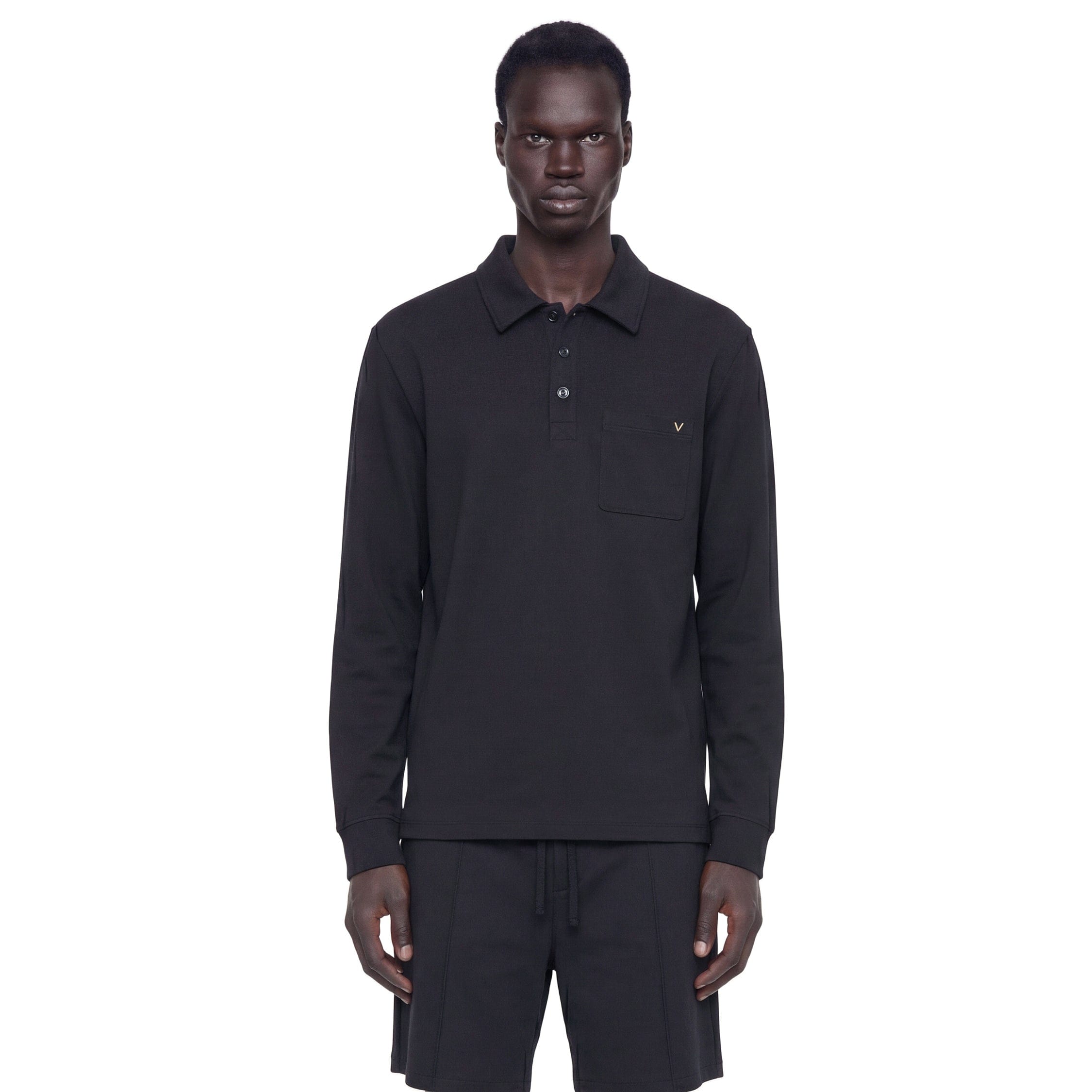 Valentino Jersey Pocket Polo Shirt