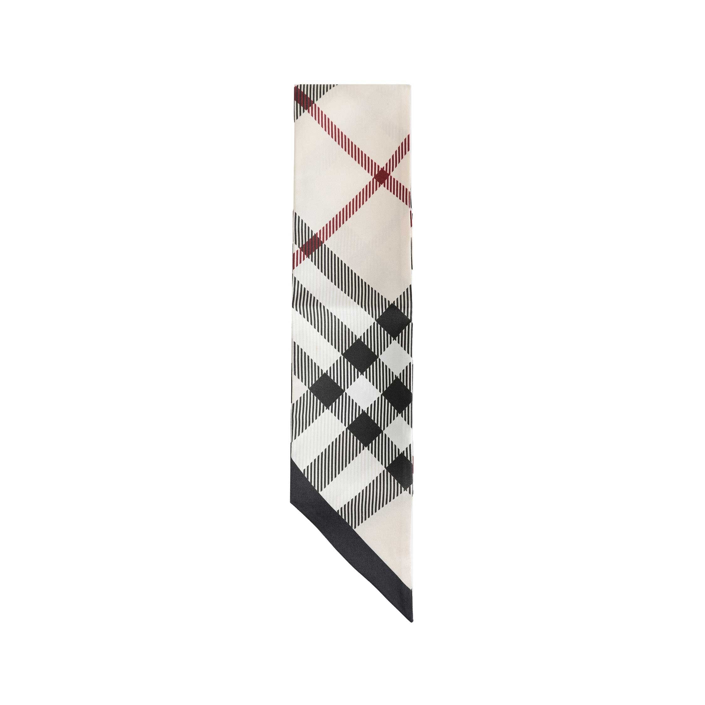 Burberry Skinny Check Silk Scarf