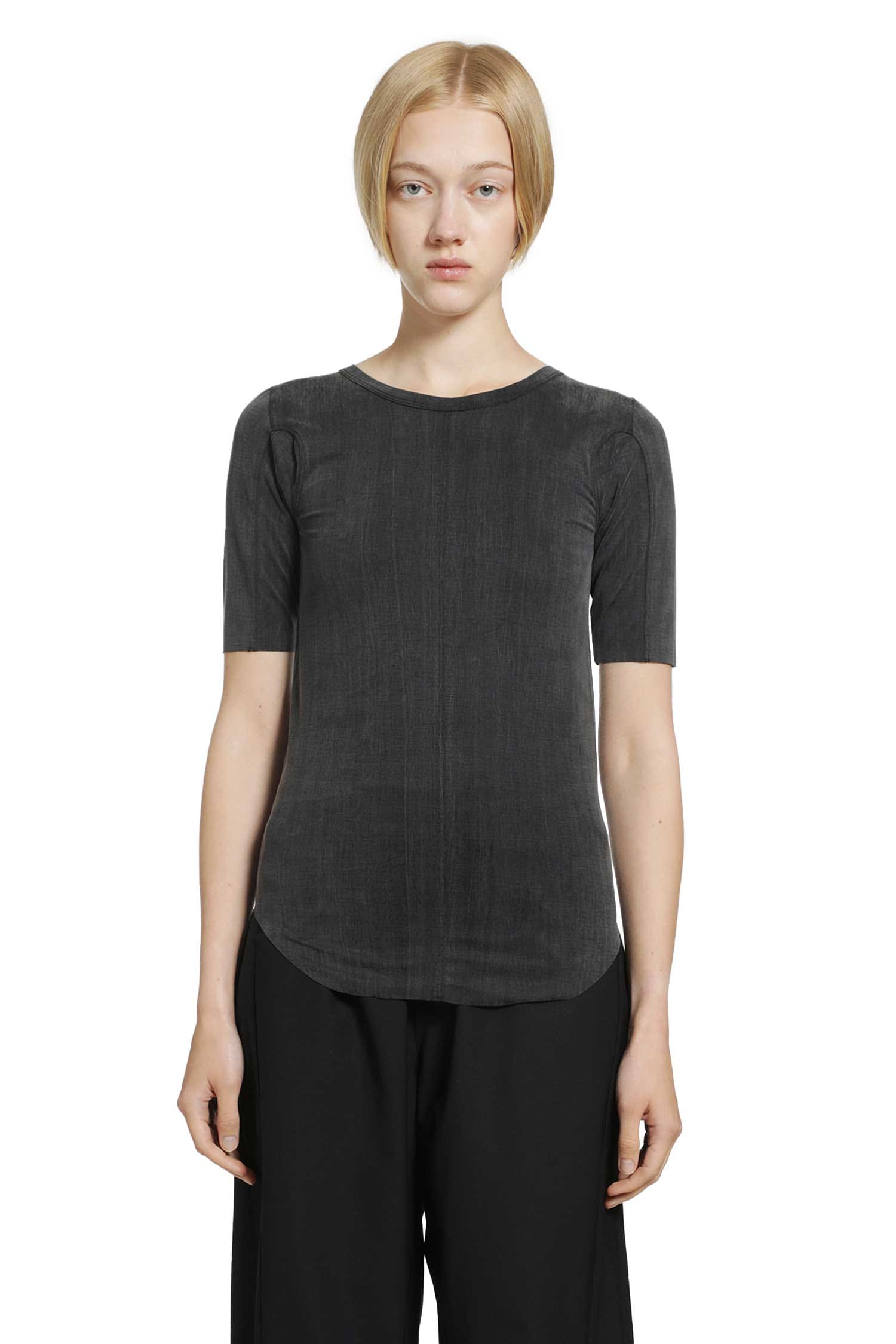 ANDREA YA AQOV Stretch Cupro Jersey T-Shirt