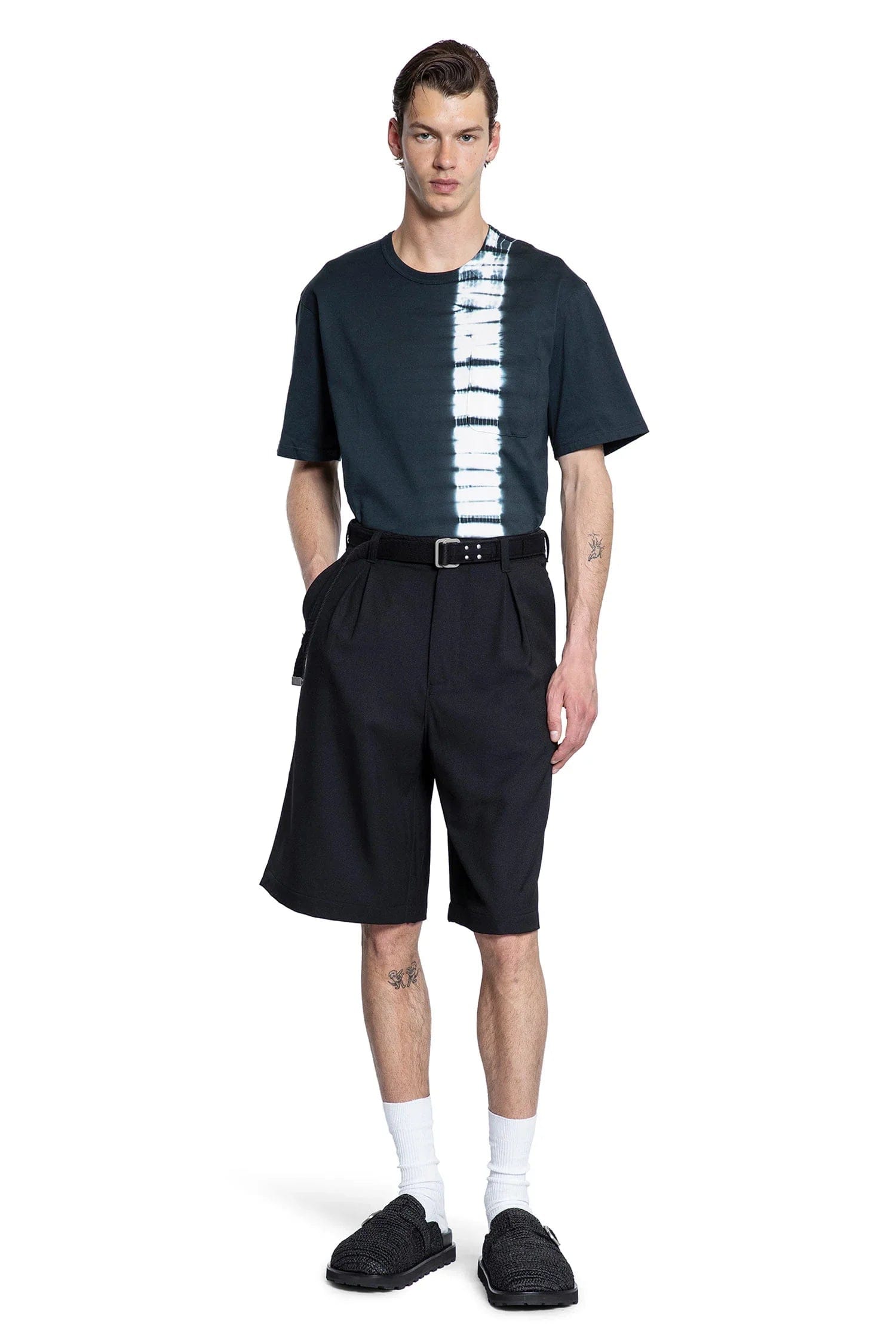 KUON Twill Suiting 3/4 Trousers