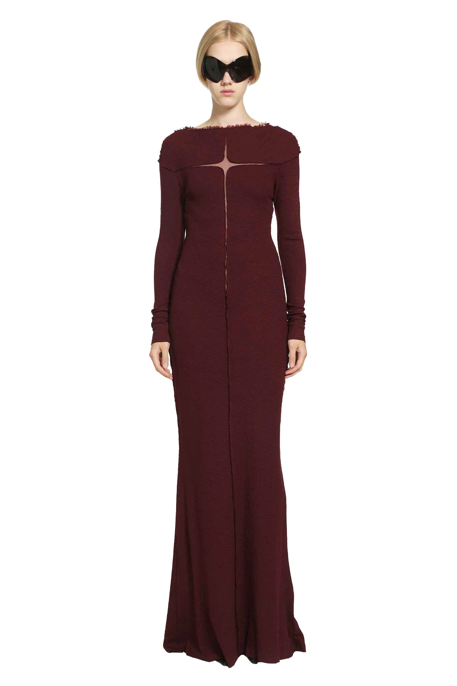 DAISY Slubbed Rib Dress with Frayed Edges