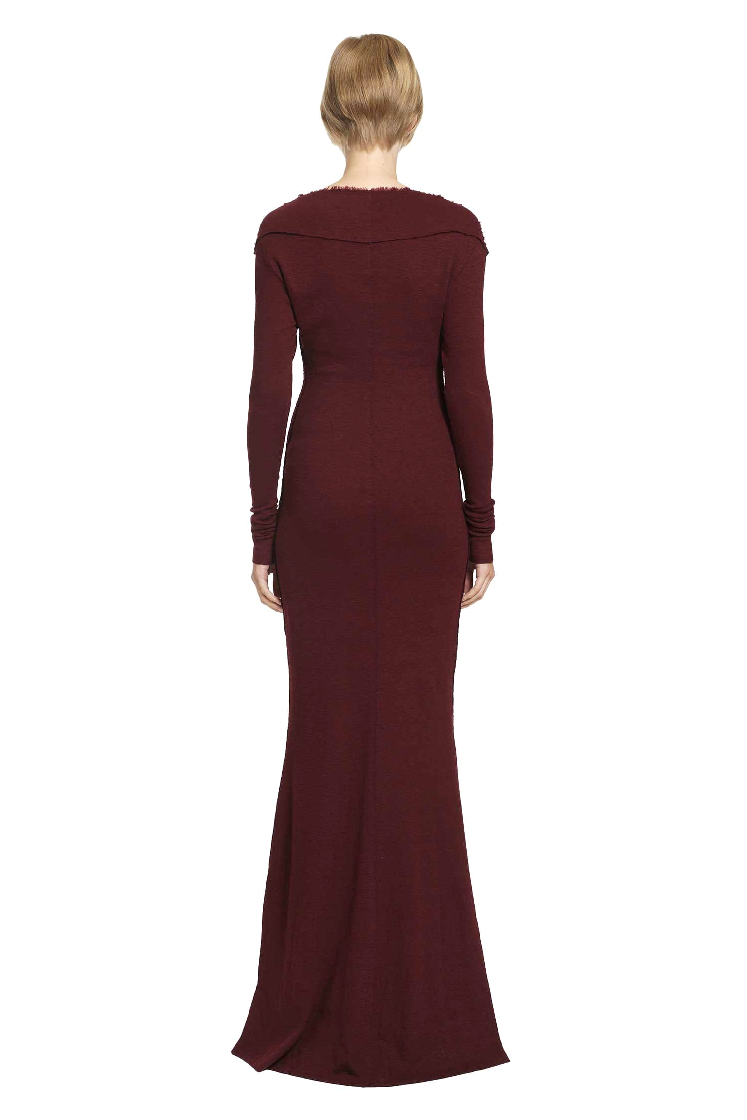 DAISY Slubbed Rib Dress with Frayed Edges