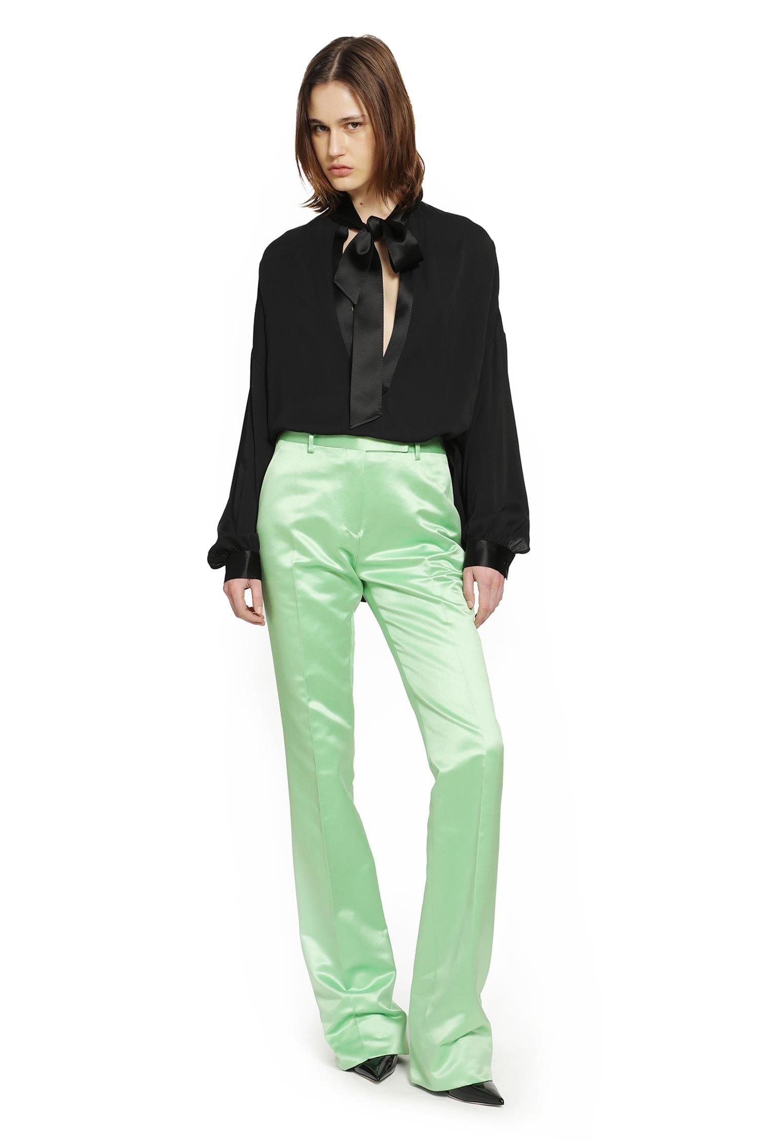 TOM FORD Silk Duchesse Tailored Trousers