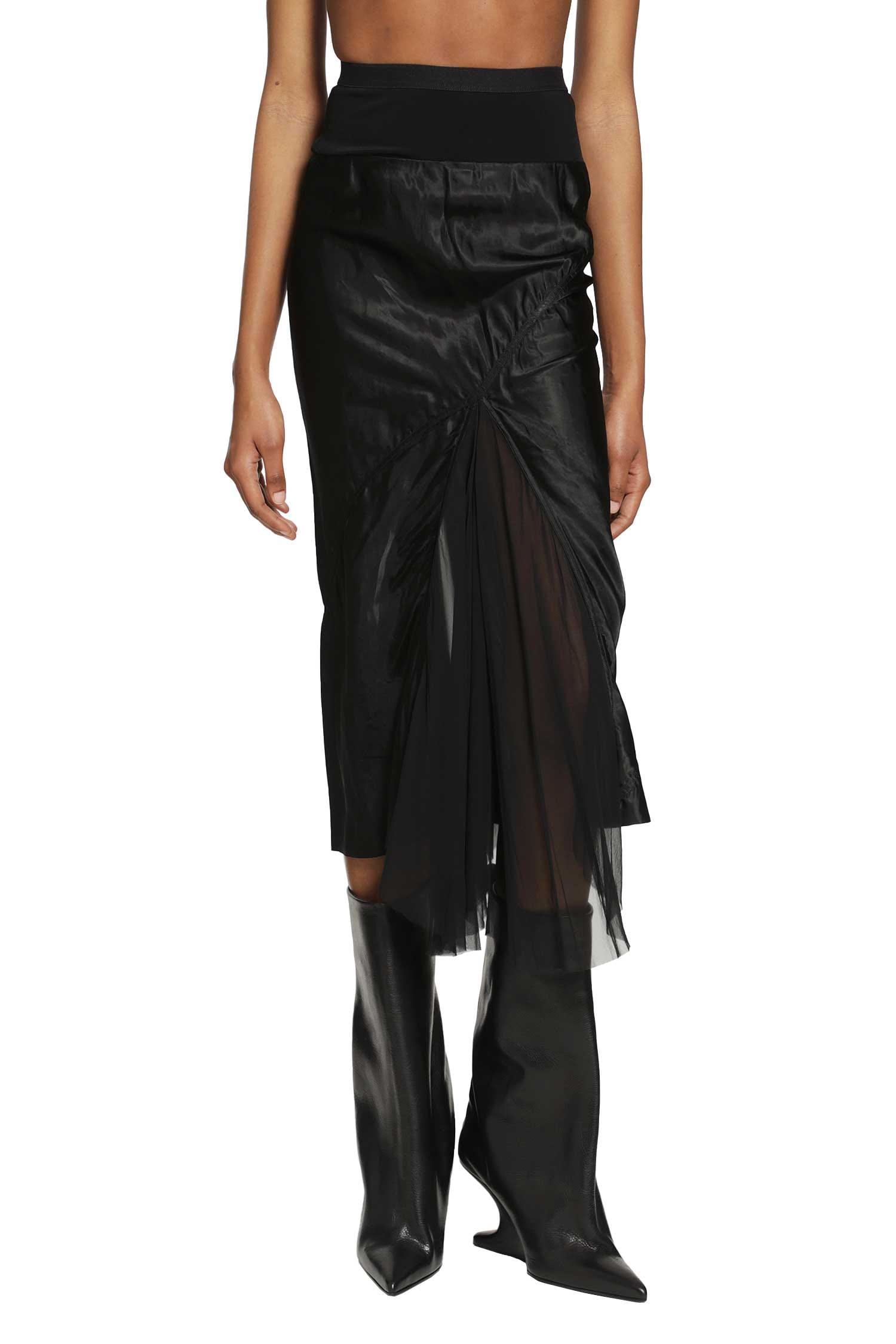 Rick Owens Temple A-Line Bias Skirt