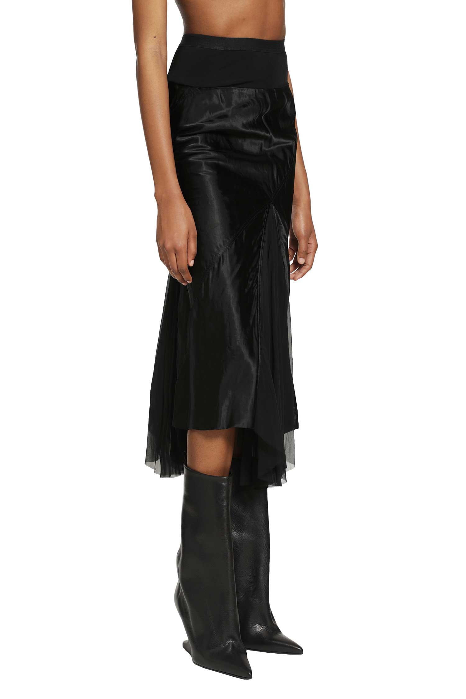 Rick Owens Temple A-Line Bias Skirt