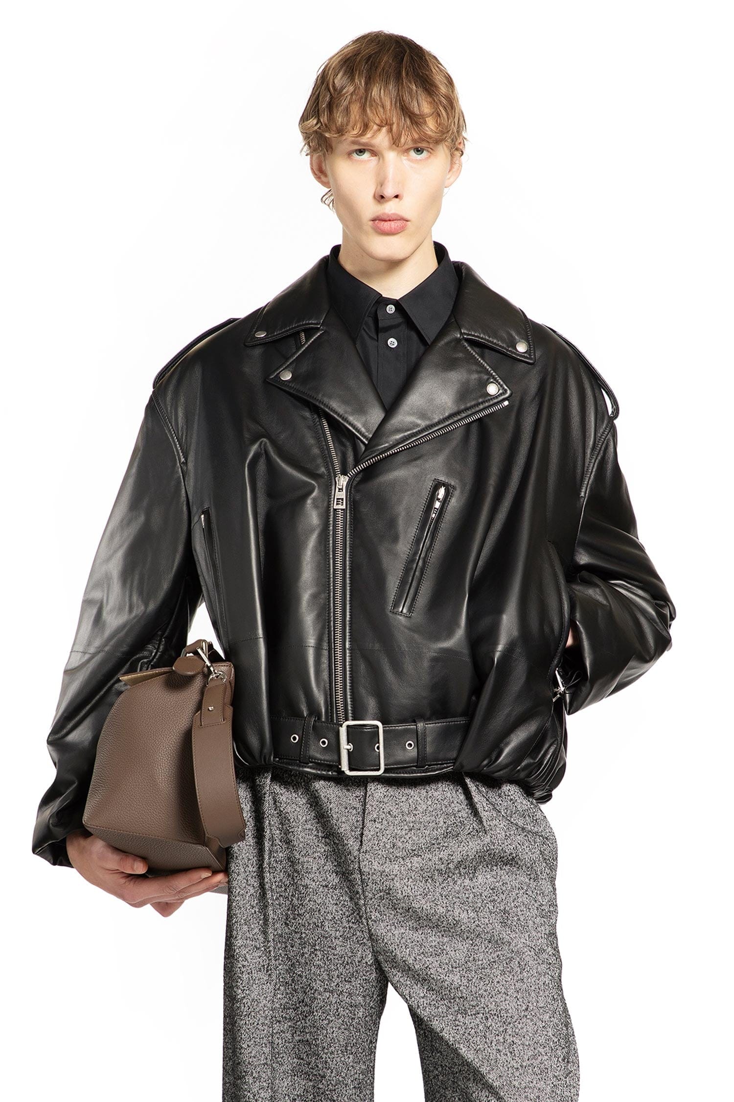 Loewe Balloon Biker Jacket in Nappa