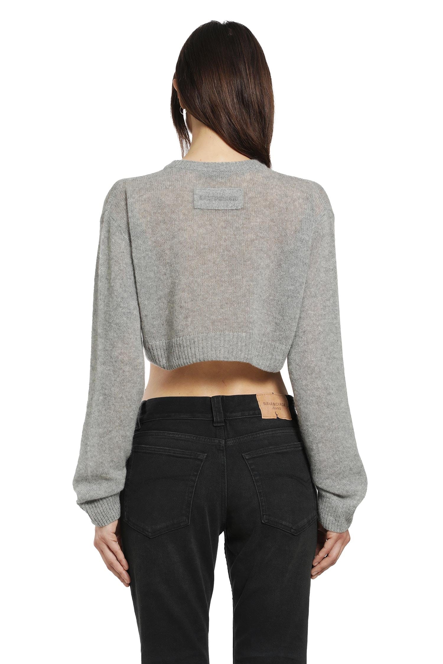 Balenciaga Cropped Crewneck Sweater