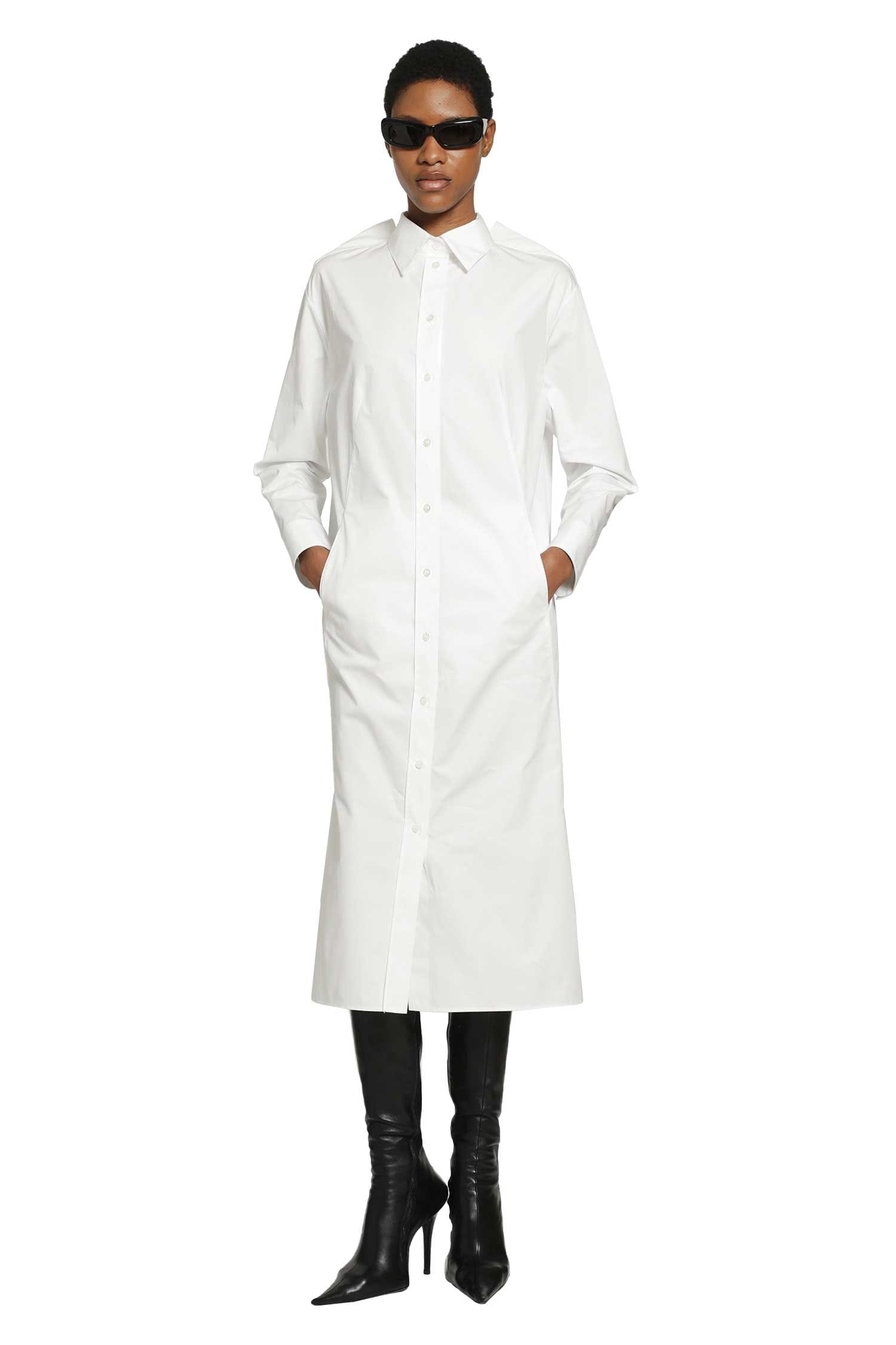 Balenciaga Draped Back Dress