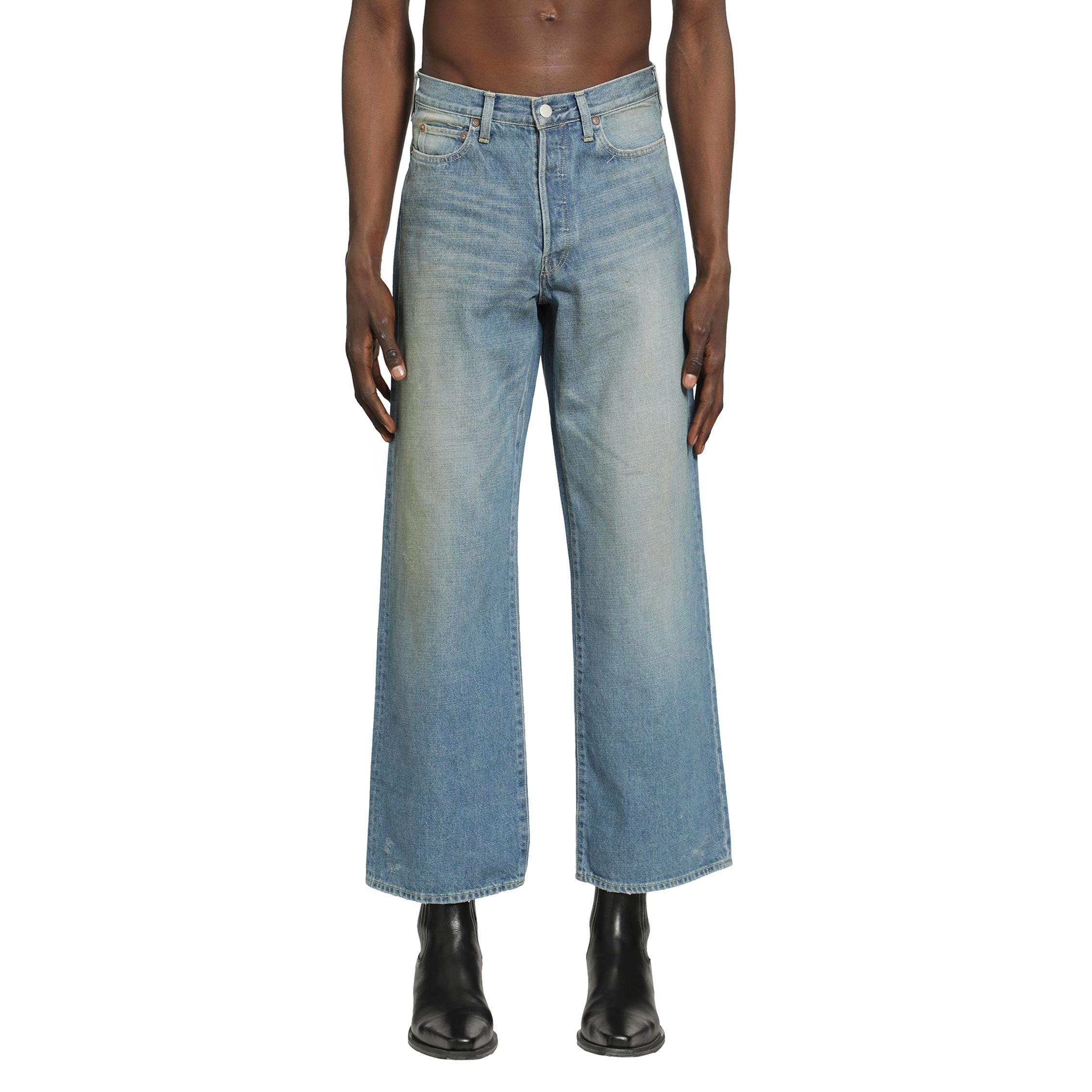 SSSTEIN Flared Wide leg Jeans