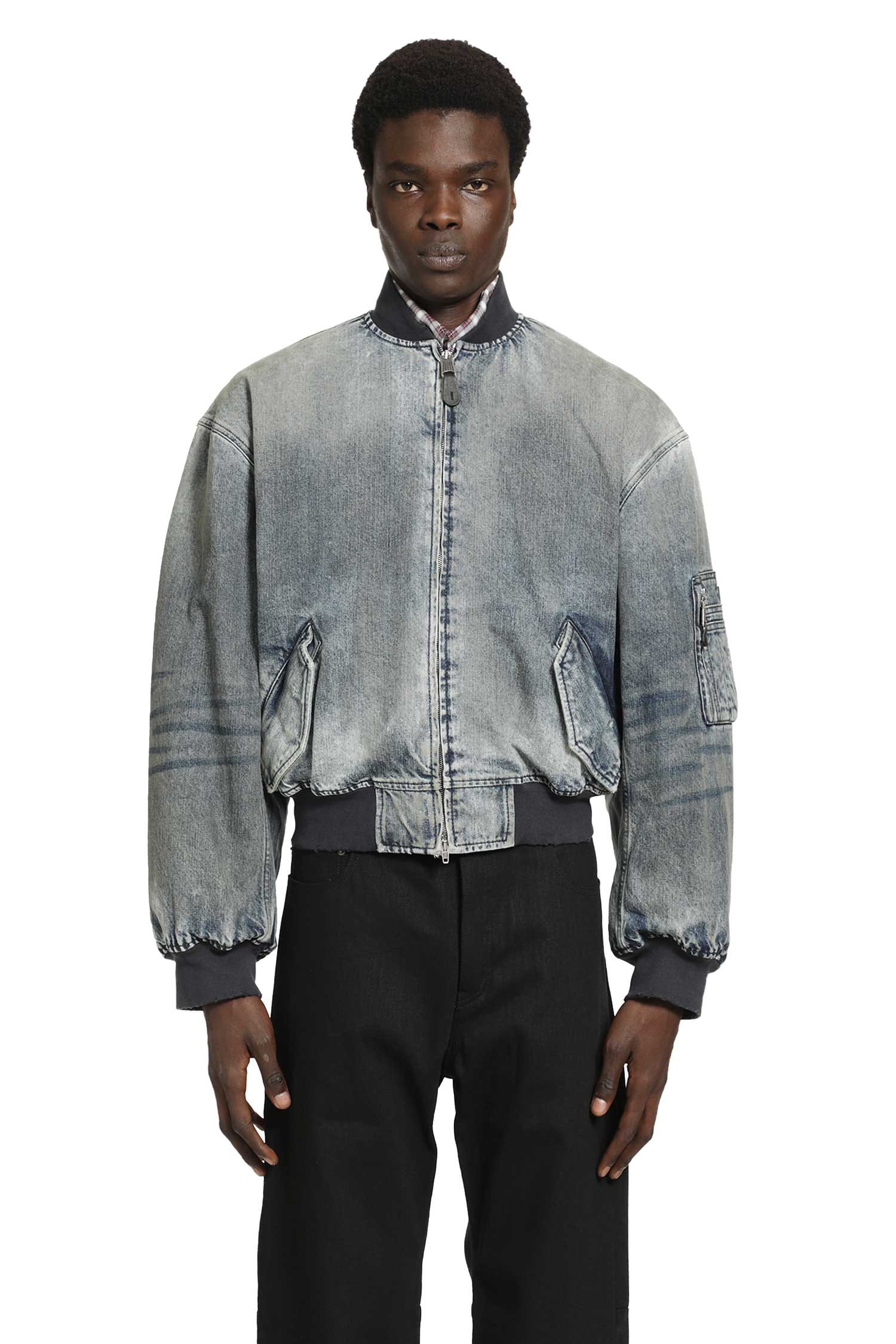 Balenciaga Standard Denim Bomber Jacket