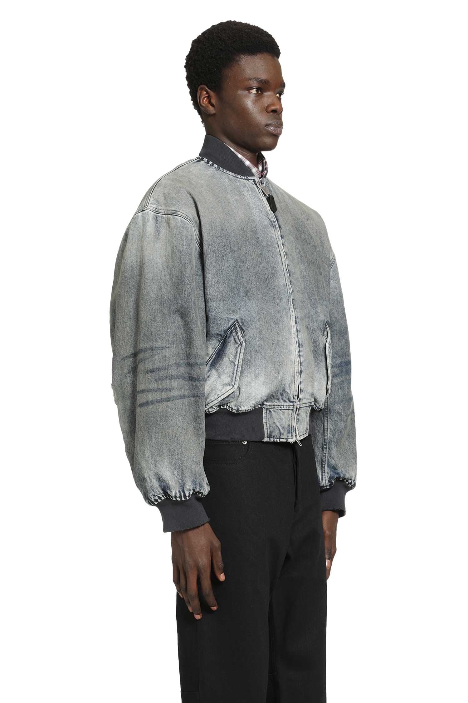 Balenciaga Standard Denim Bomber Jacket