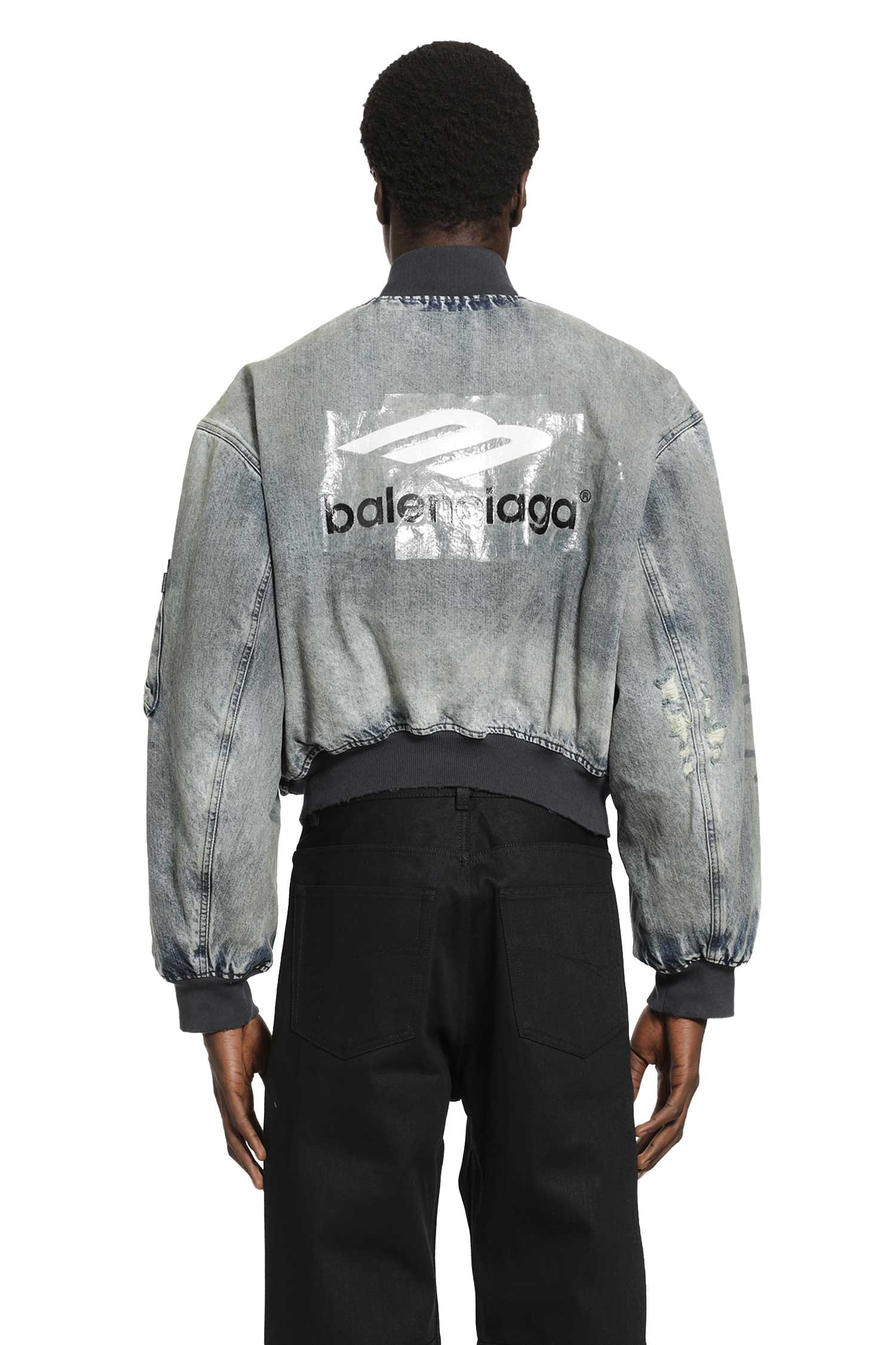 Balenciaga Standard Denim Bomber Jacket