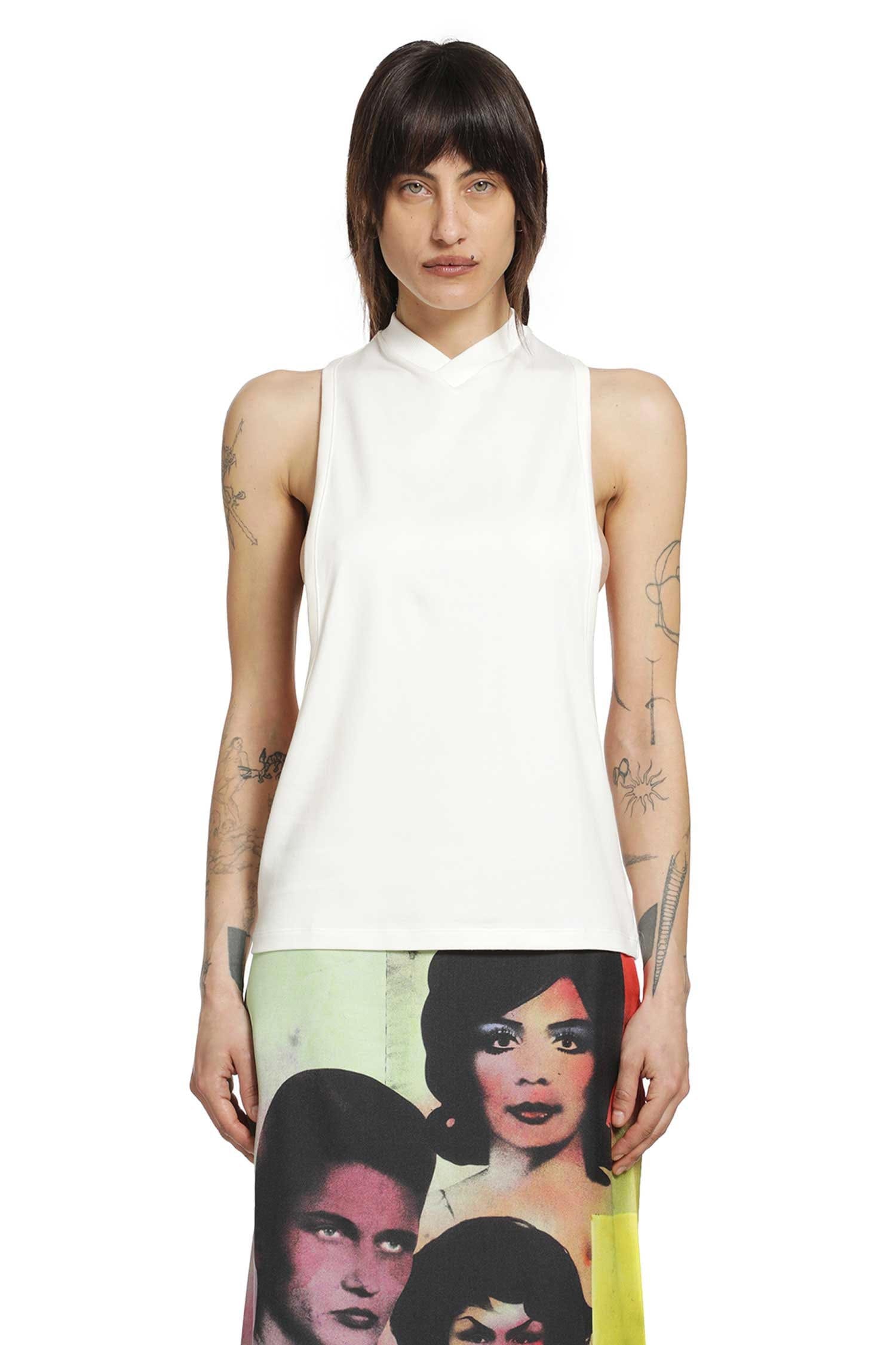 Versace Stretch Cotton Jersey Vintage Tank Top