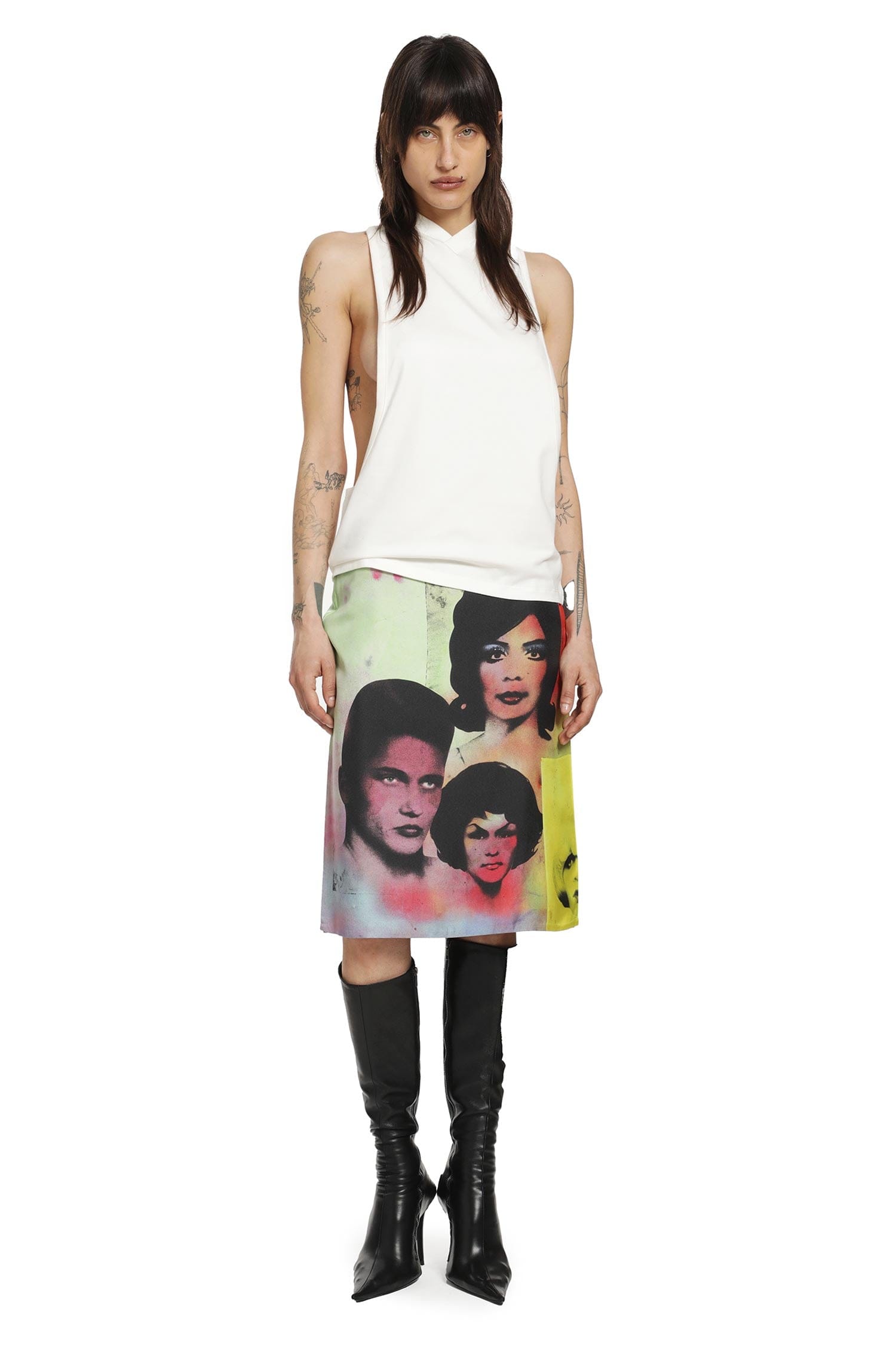 Versace Stretch Cotton Jersey Vintage Tank Top