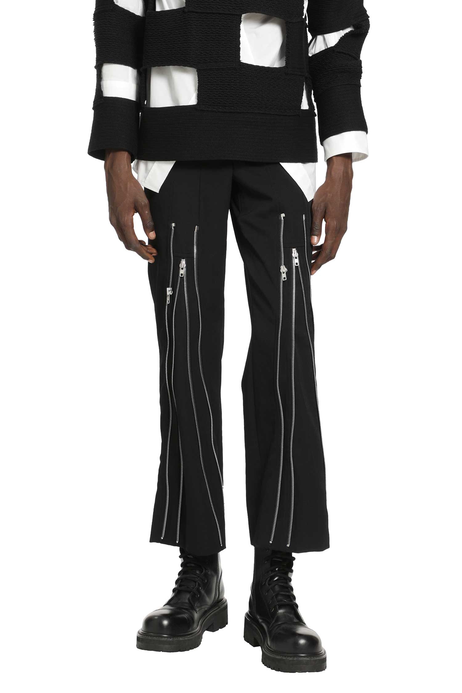COMME DES GARCONS HOMME PLUS Zipped Wool Trousers