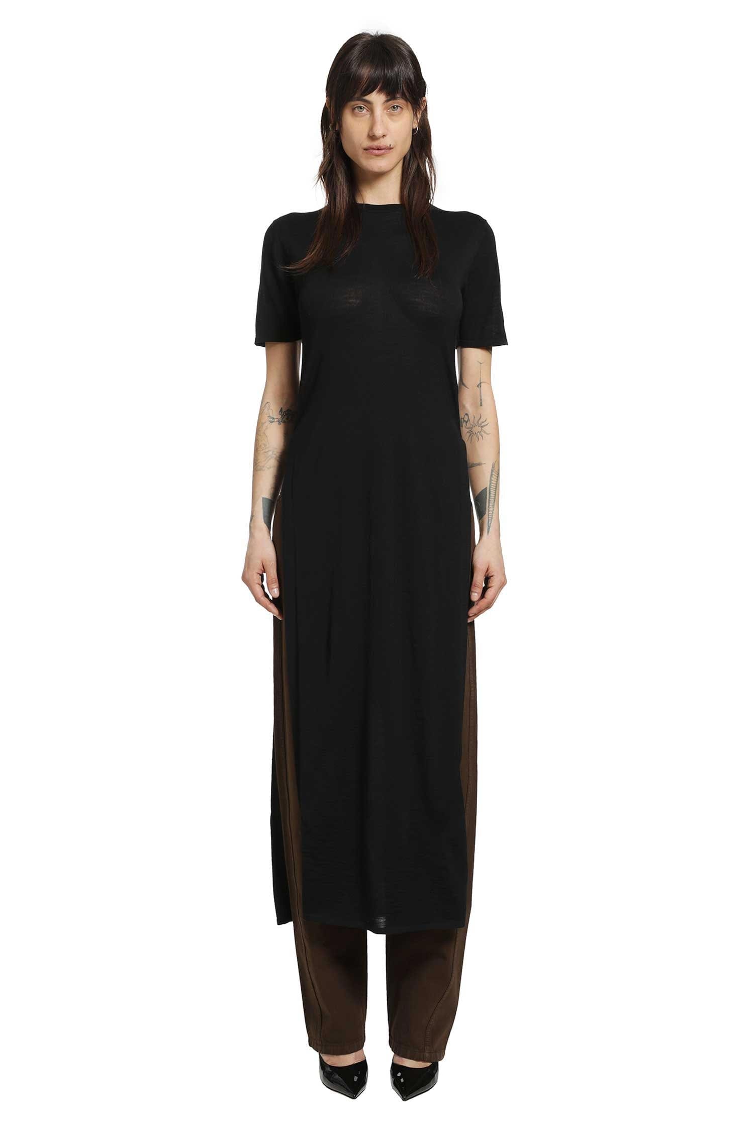 Saint Laurent Knitted T-Shirt Dress