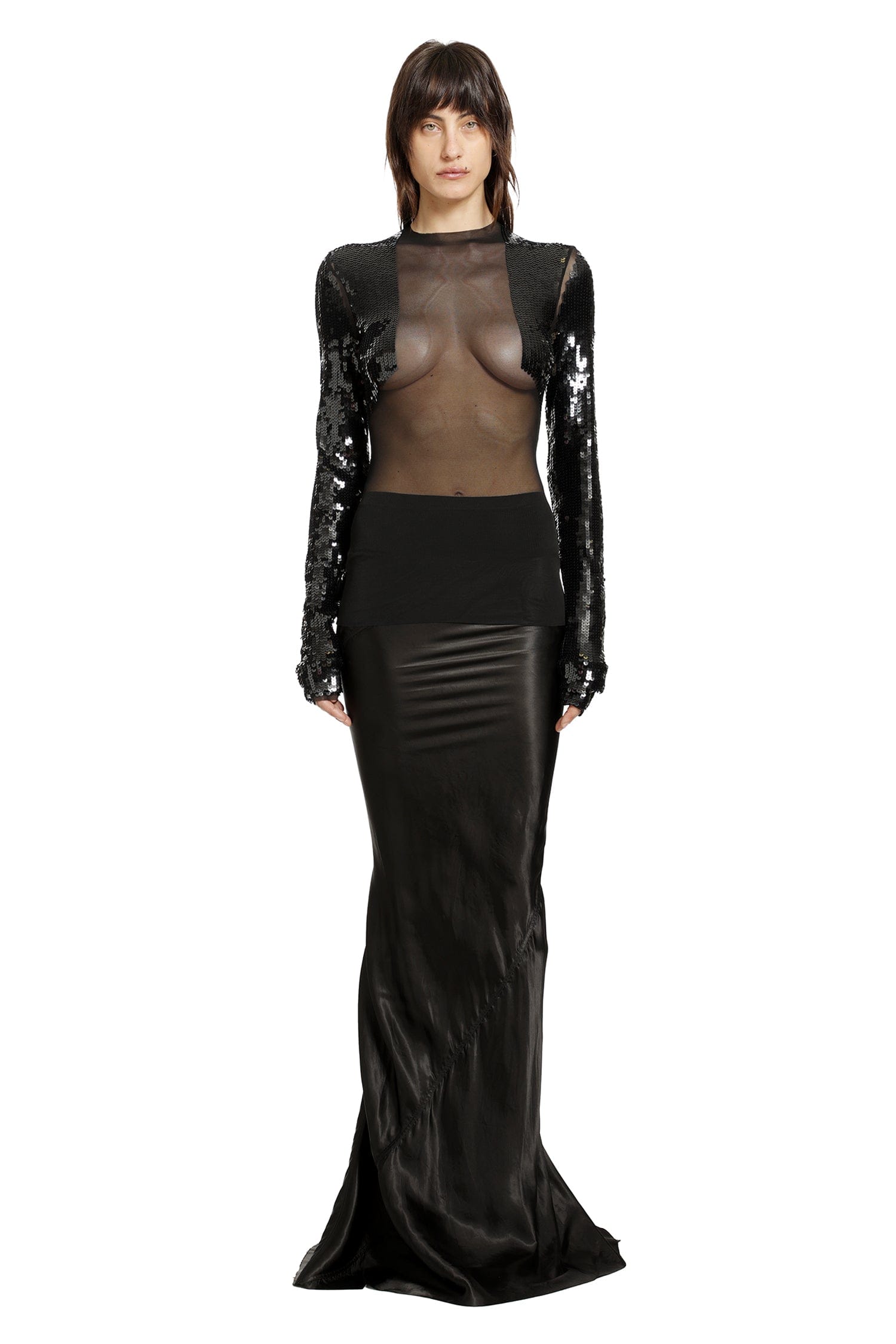 Rick Owens Temple Slim Long Coda Skirt