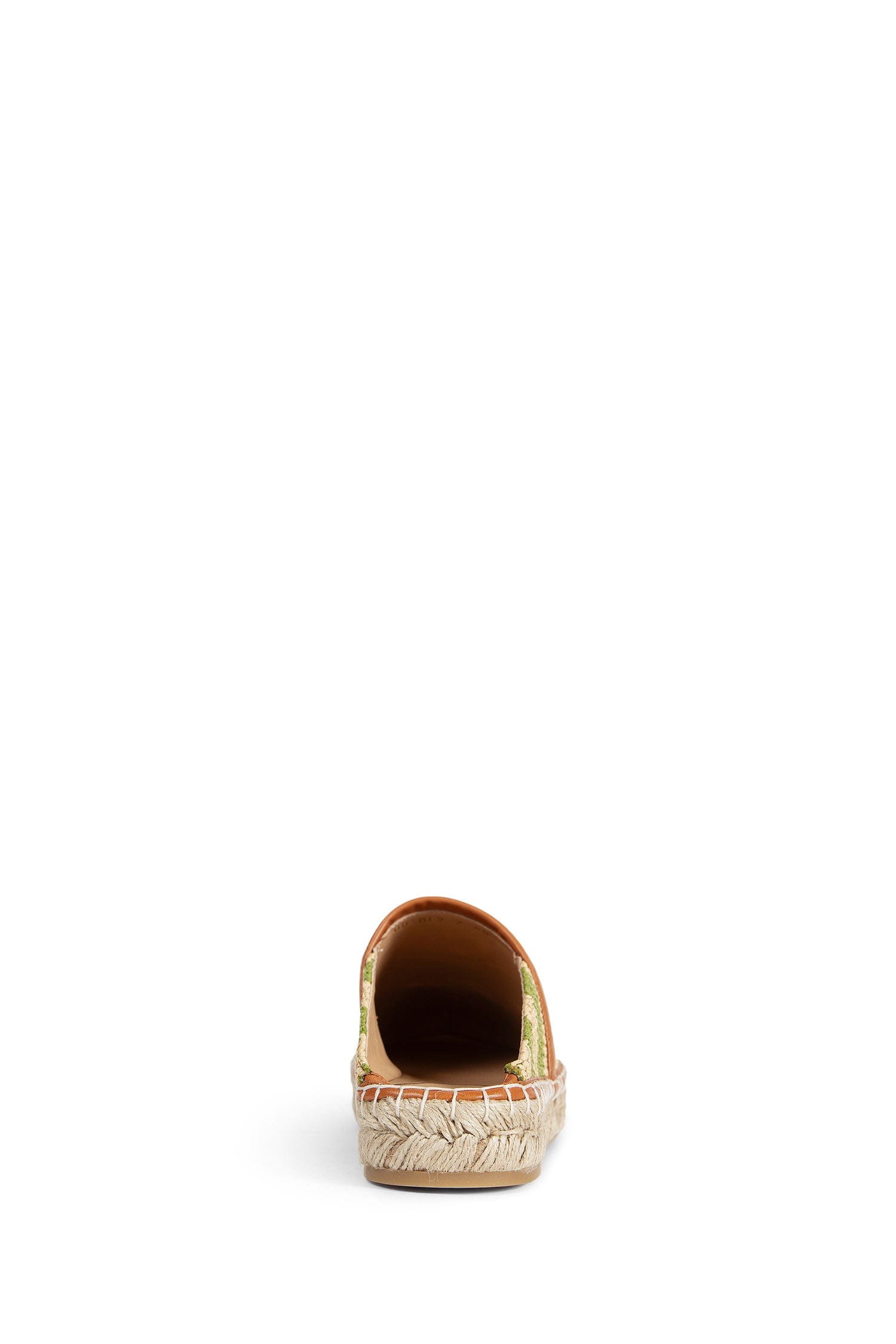 Valentino Garavani VLogo Striped Raffia Espadrille Mules