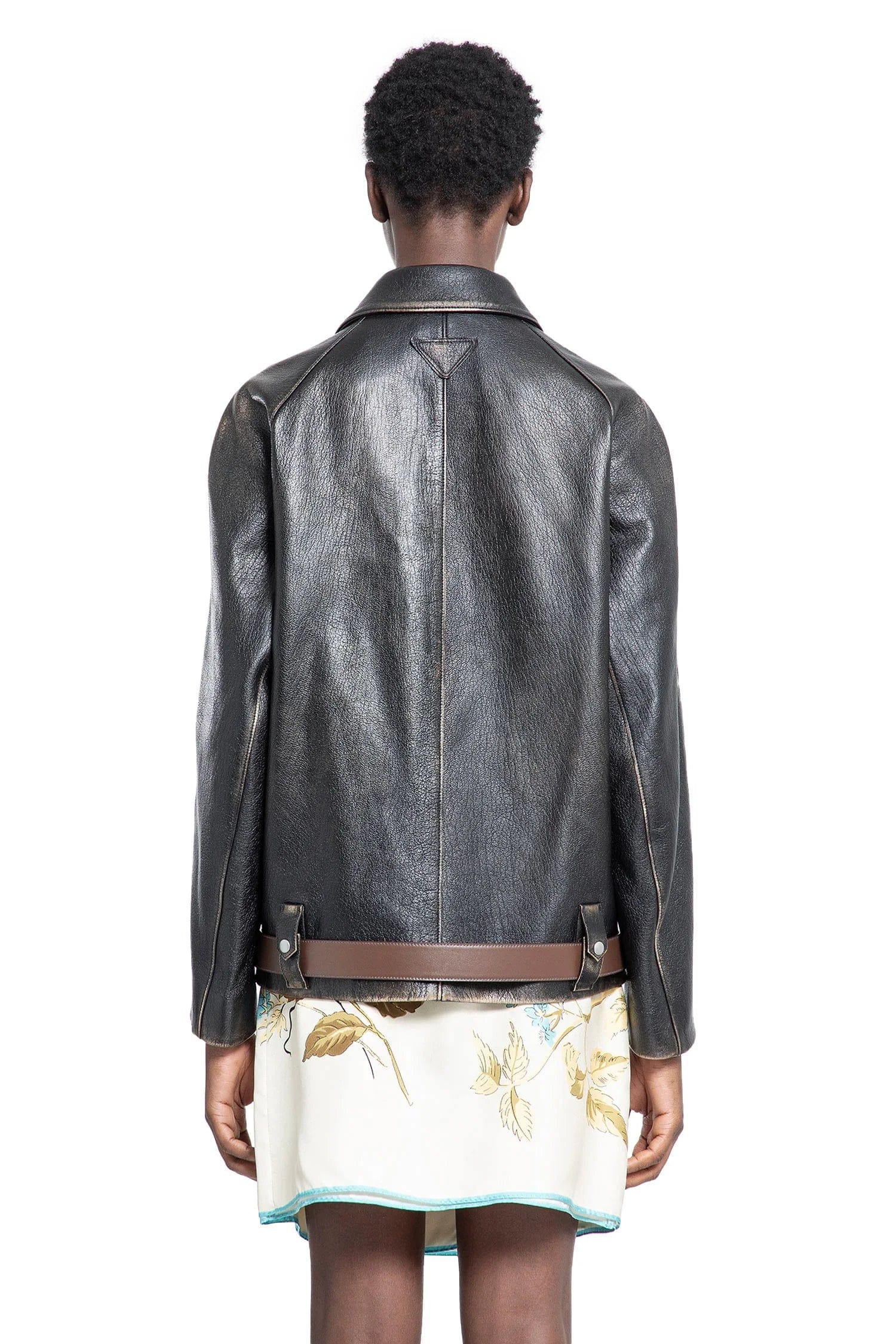 Prada Leather blouson jacket