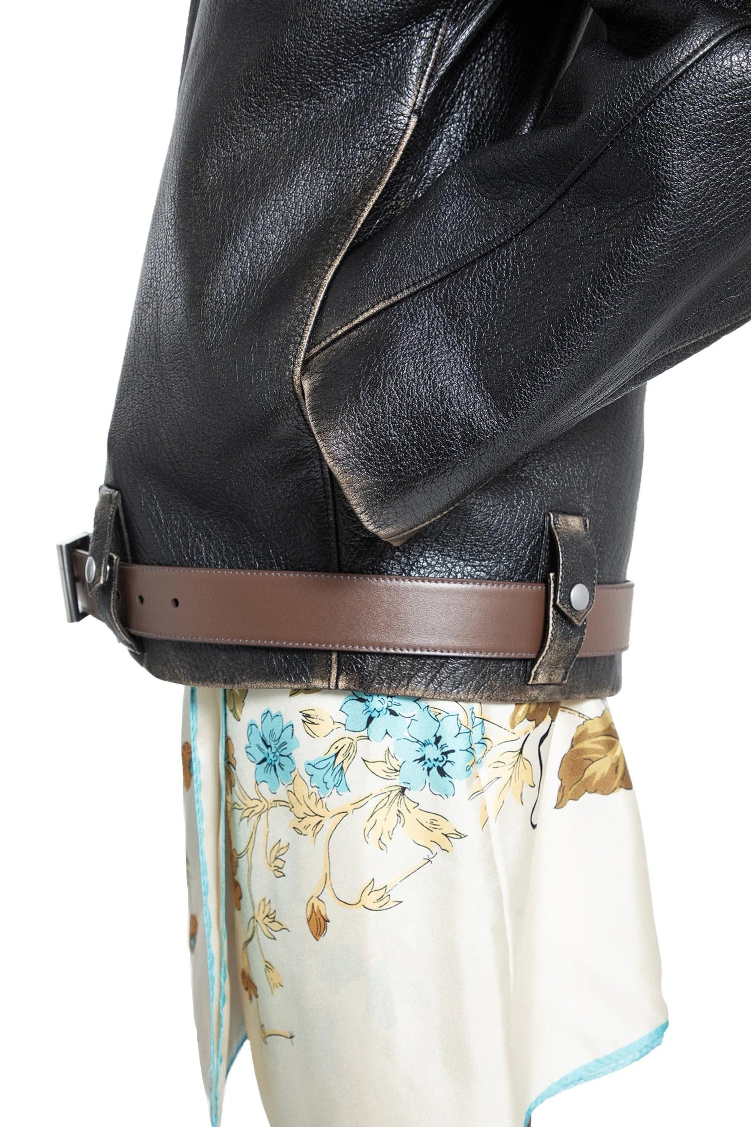 Prada Leather blouson jacket