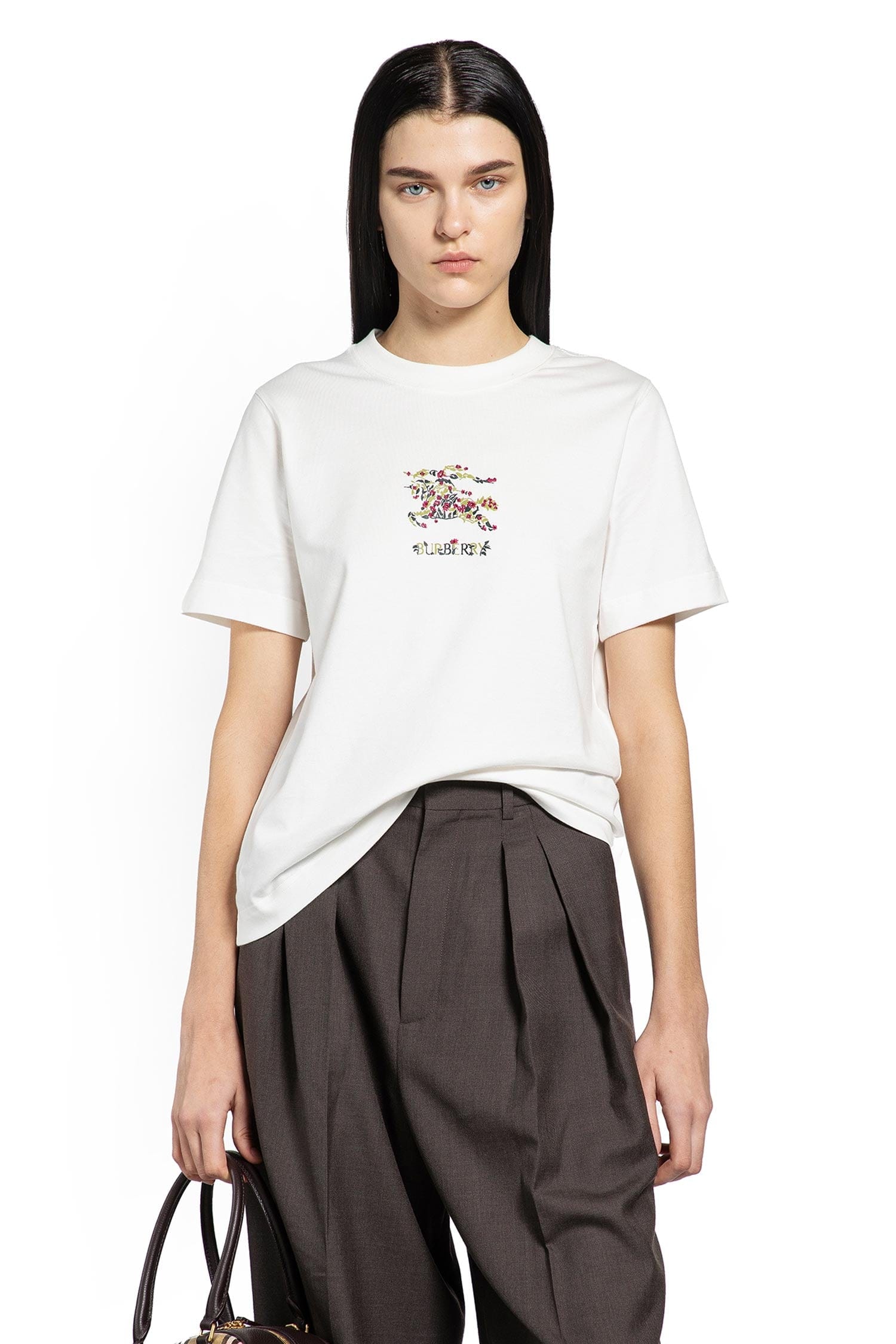 Burberry Floral Equestrian Knight T-Shirt