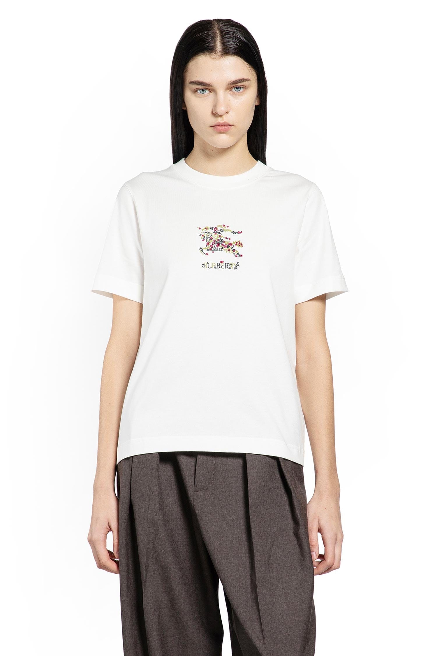 Burberry Floral Equestrian Knight T-Shirt