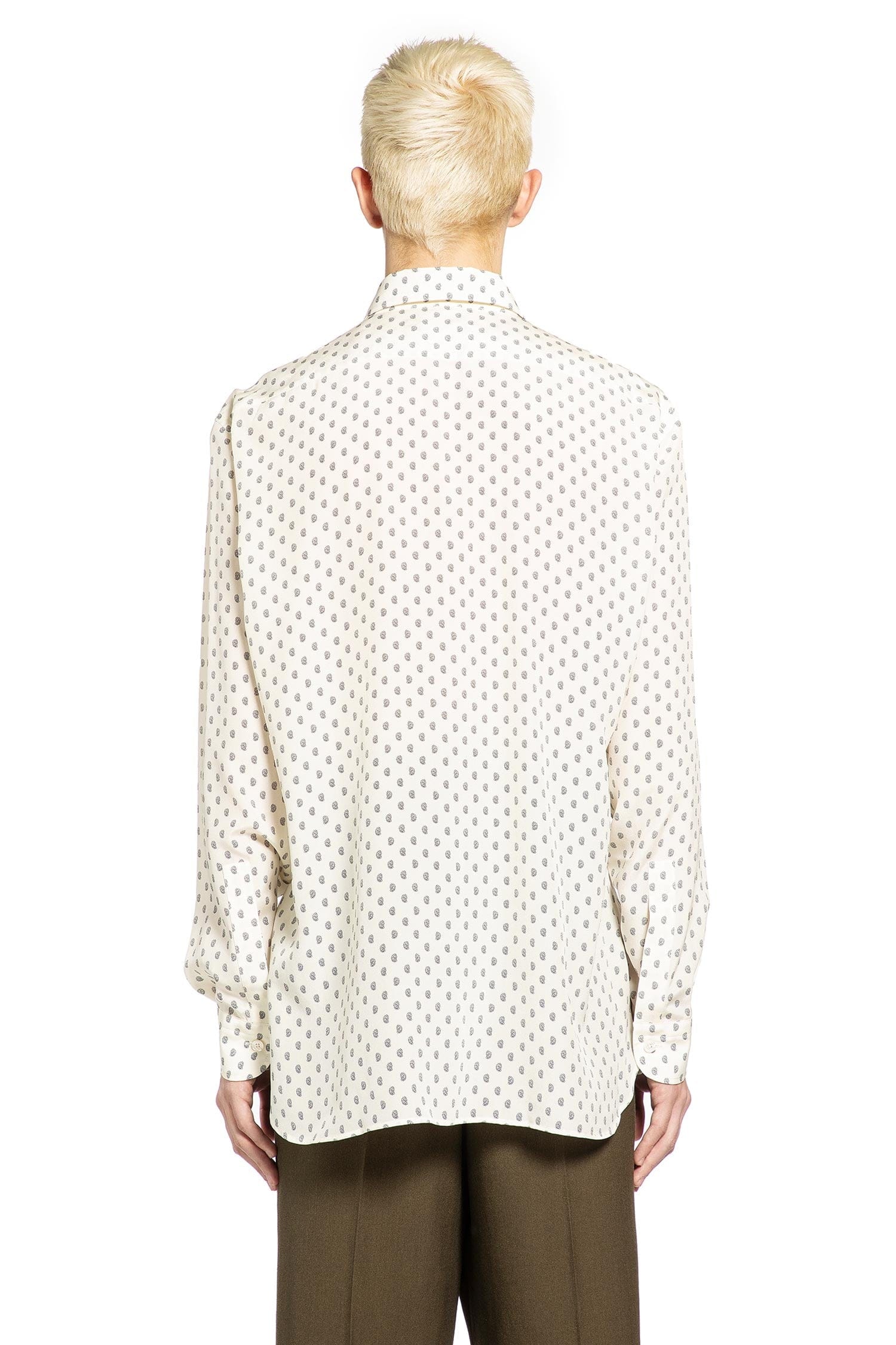 TOM FORD Crepe de Chine Paisley Print Fluid Shirt