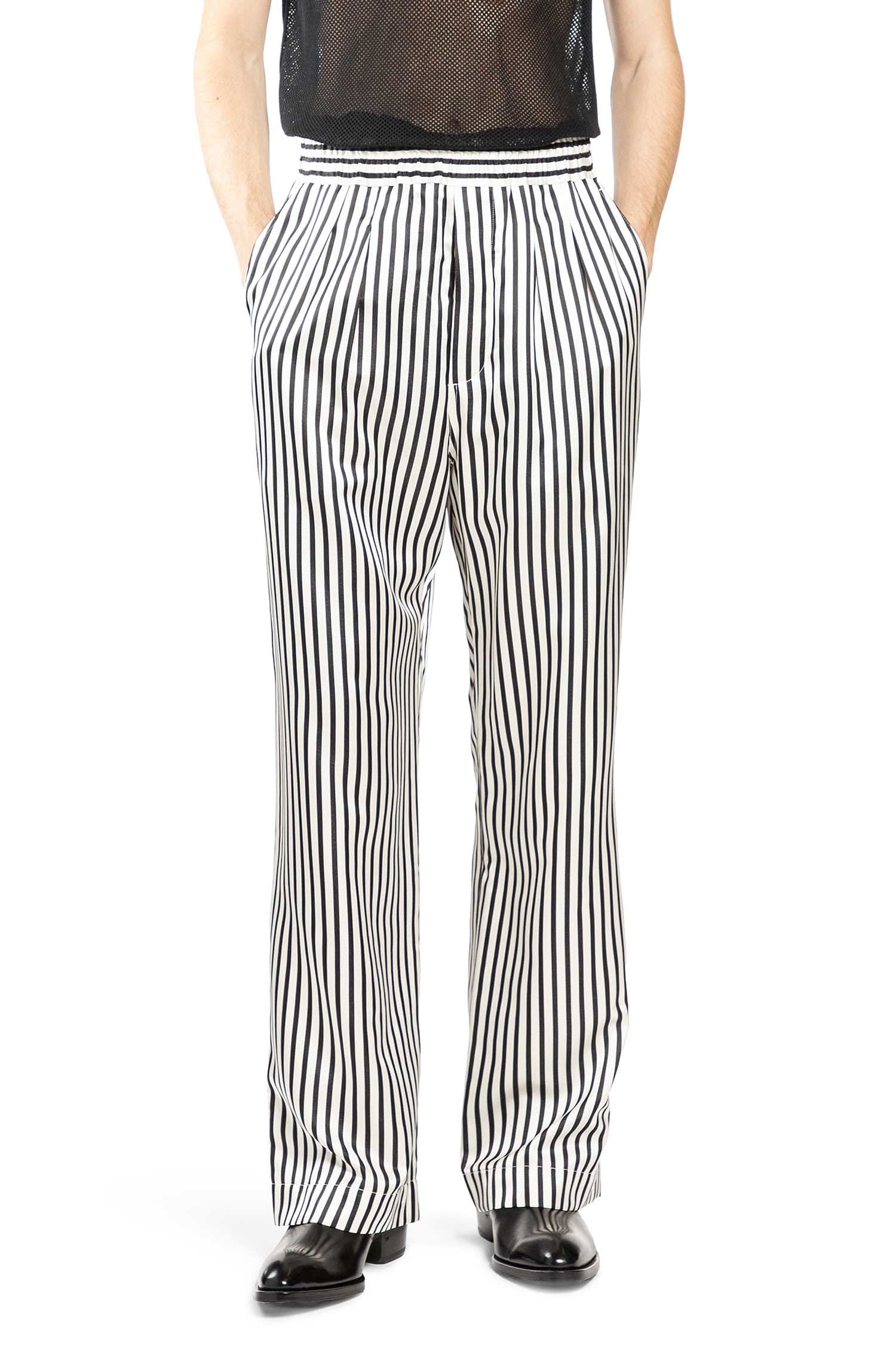 TOM FORD Fluid Silk Stripe Lounge Pants