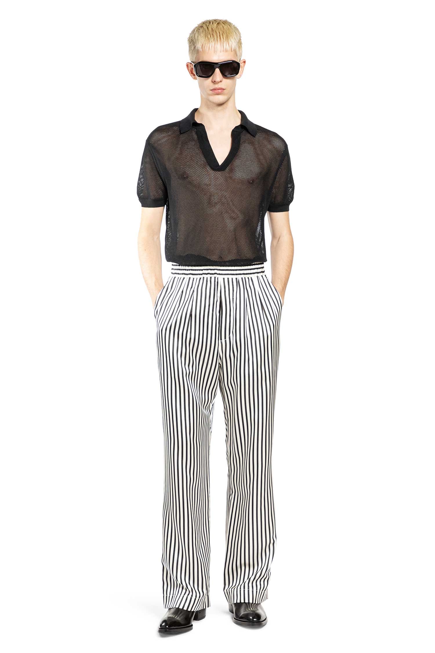 TOM FORD Fluid Silk Stripe Lounge Pants