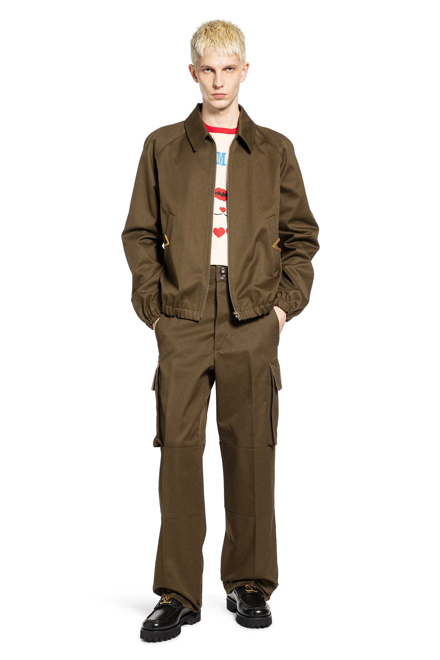 Valentino Cargo Pants in Cotton Gabardine
