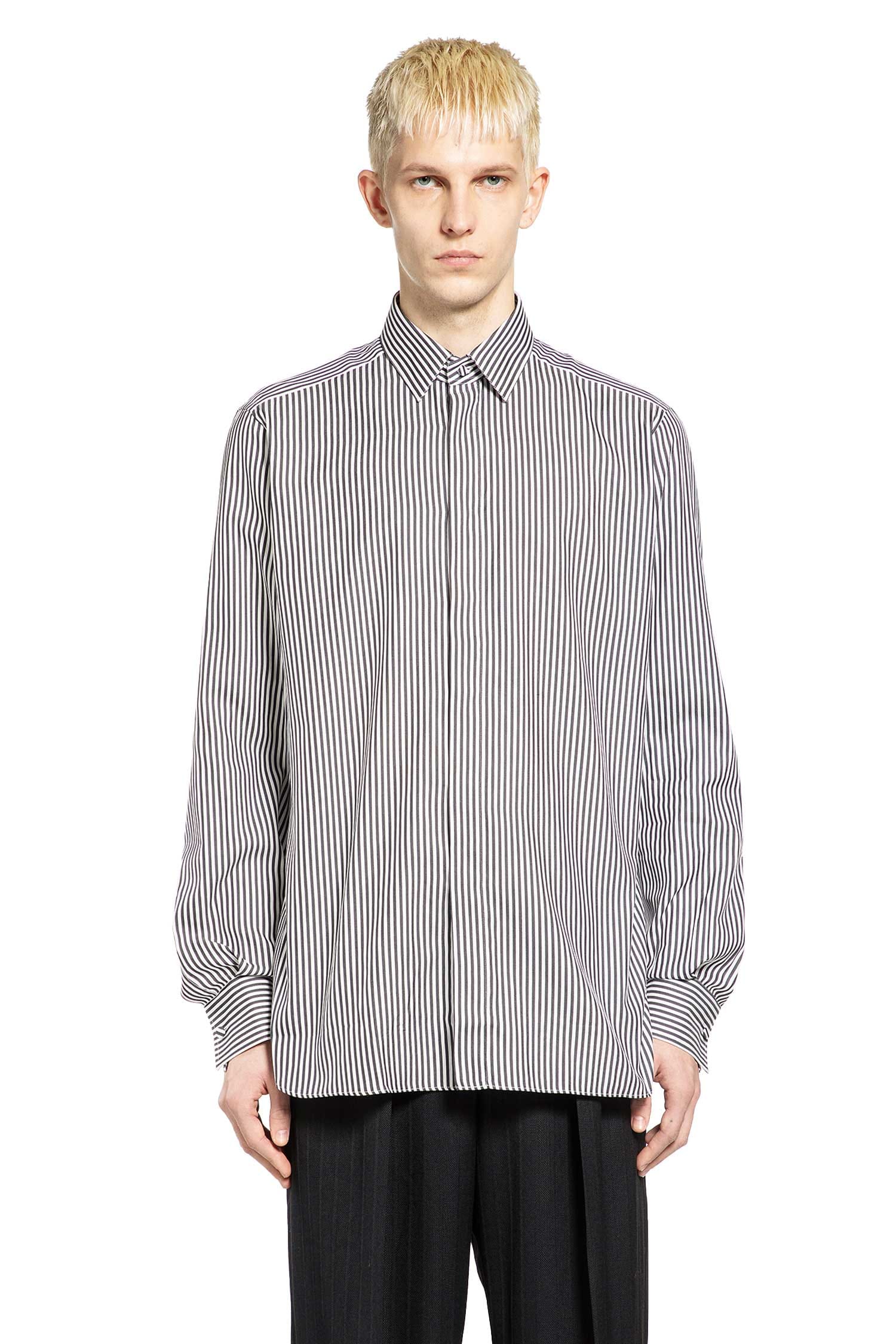 TOM FORD Silk Cotton Striped Classic Shirt