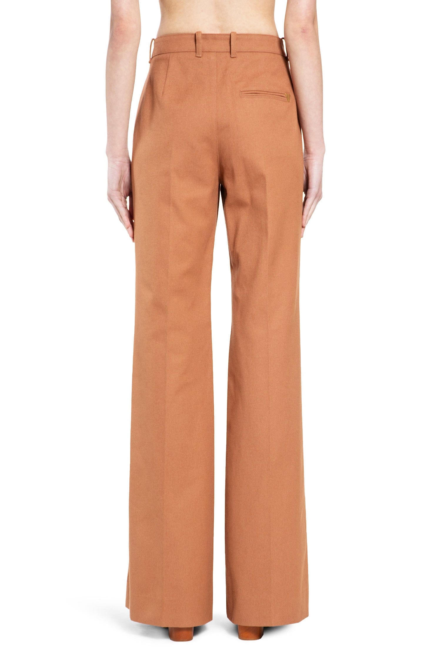 Chloe Flared Cotton Canvas Trousers