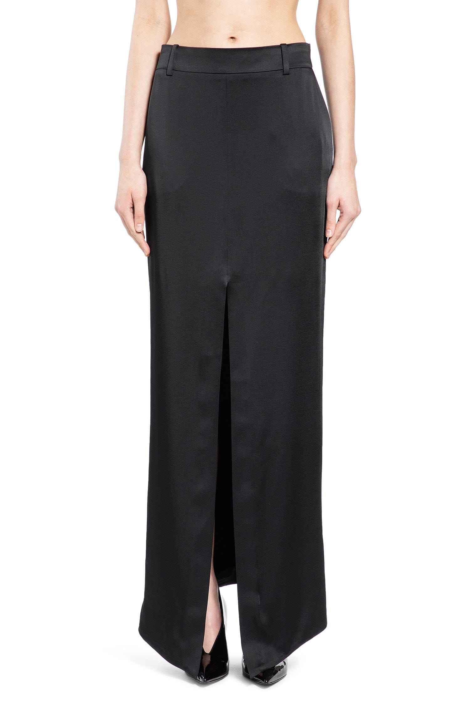 TOM FORD Crepe Envers Satin Tailored Maxi Skirt
