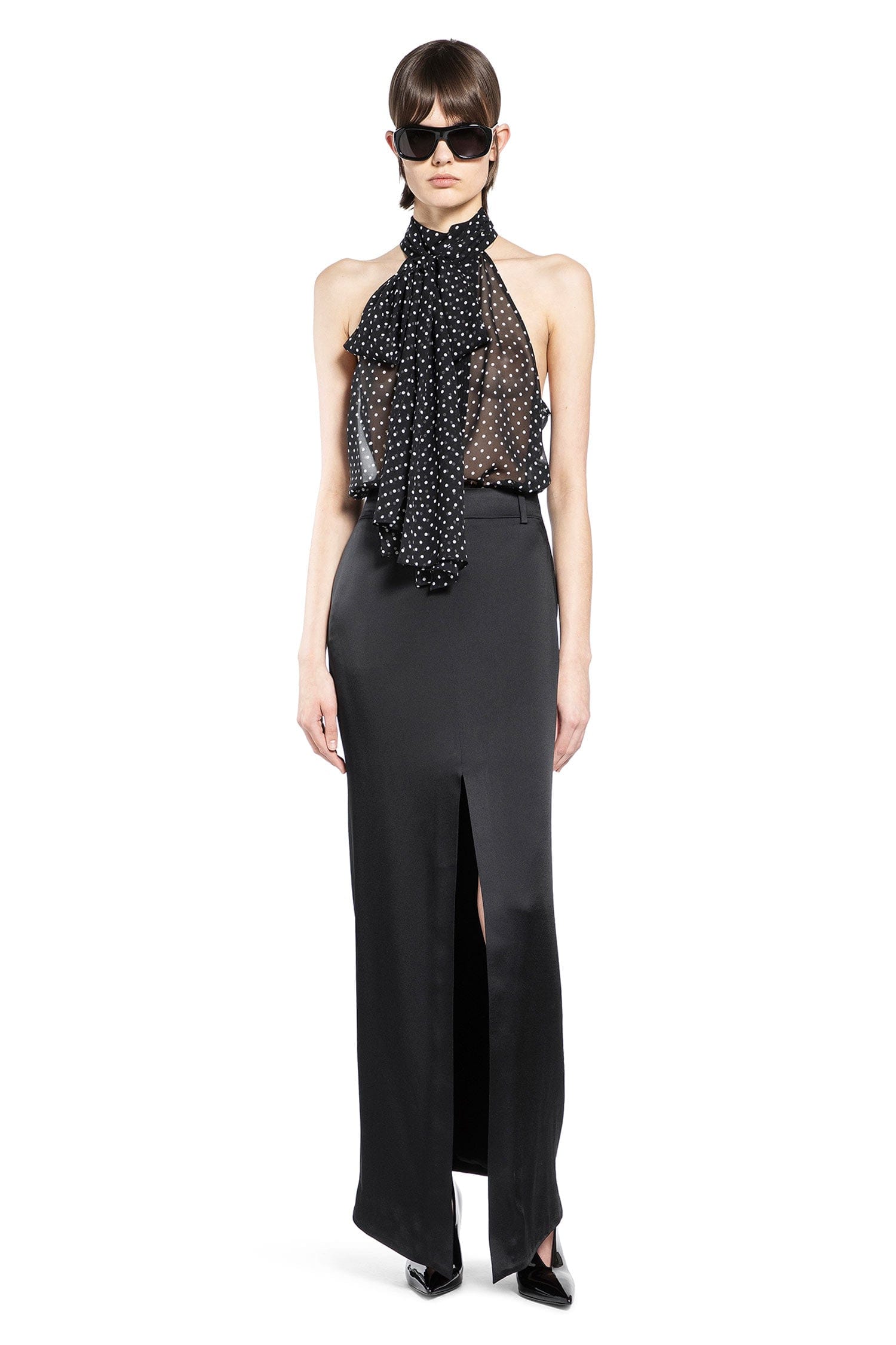 TOM FORD Crepe Envers Satin Tailored Maxi Skirt