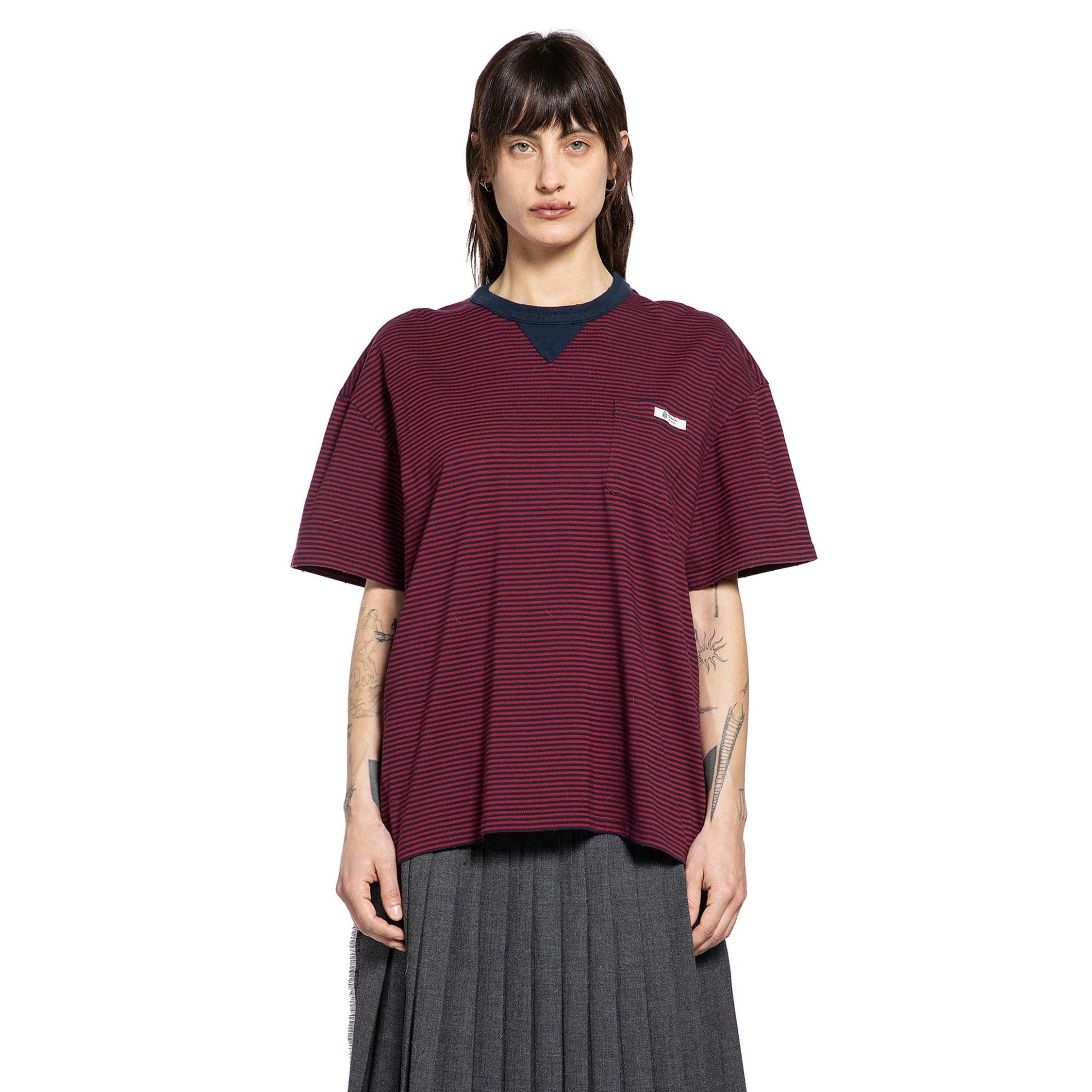 Prada Oversized Striped Jersey T-Shirt