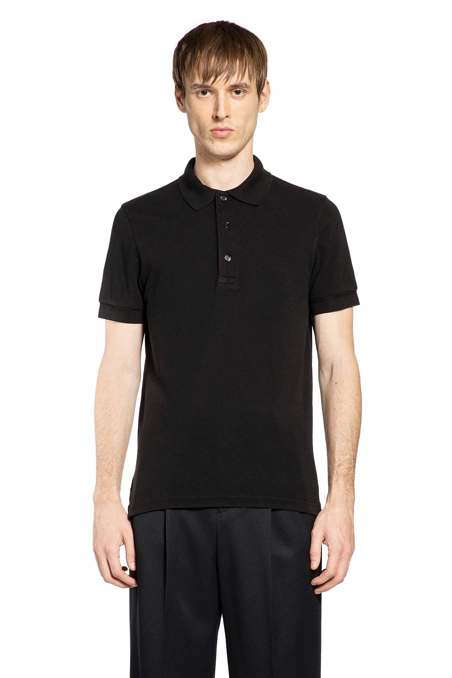 TOM FORD Cut and Sewn Shirt Sleeve Polo Shirt