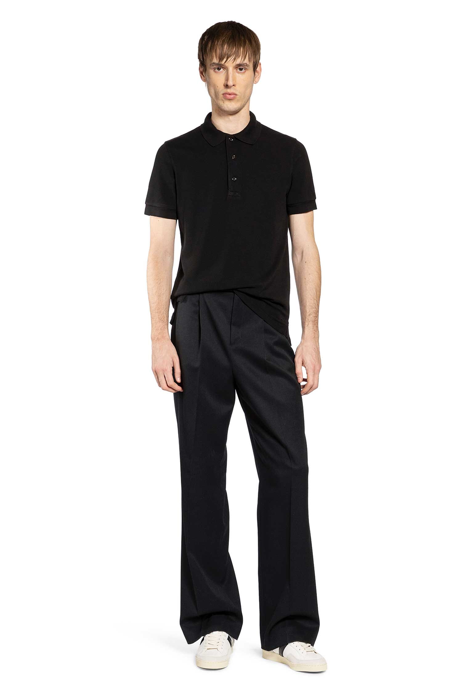 TOM FORD Cut and Sewn Shirt Sleeve Polo Shirt
