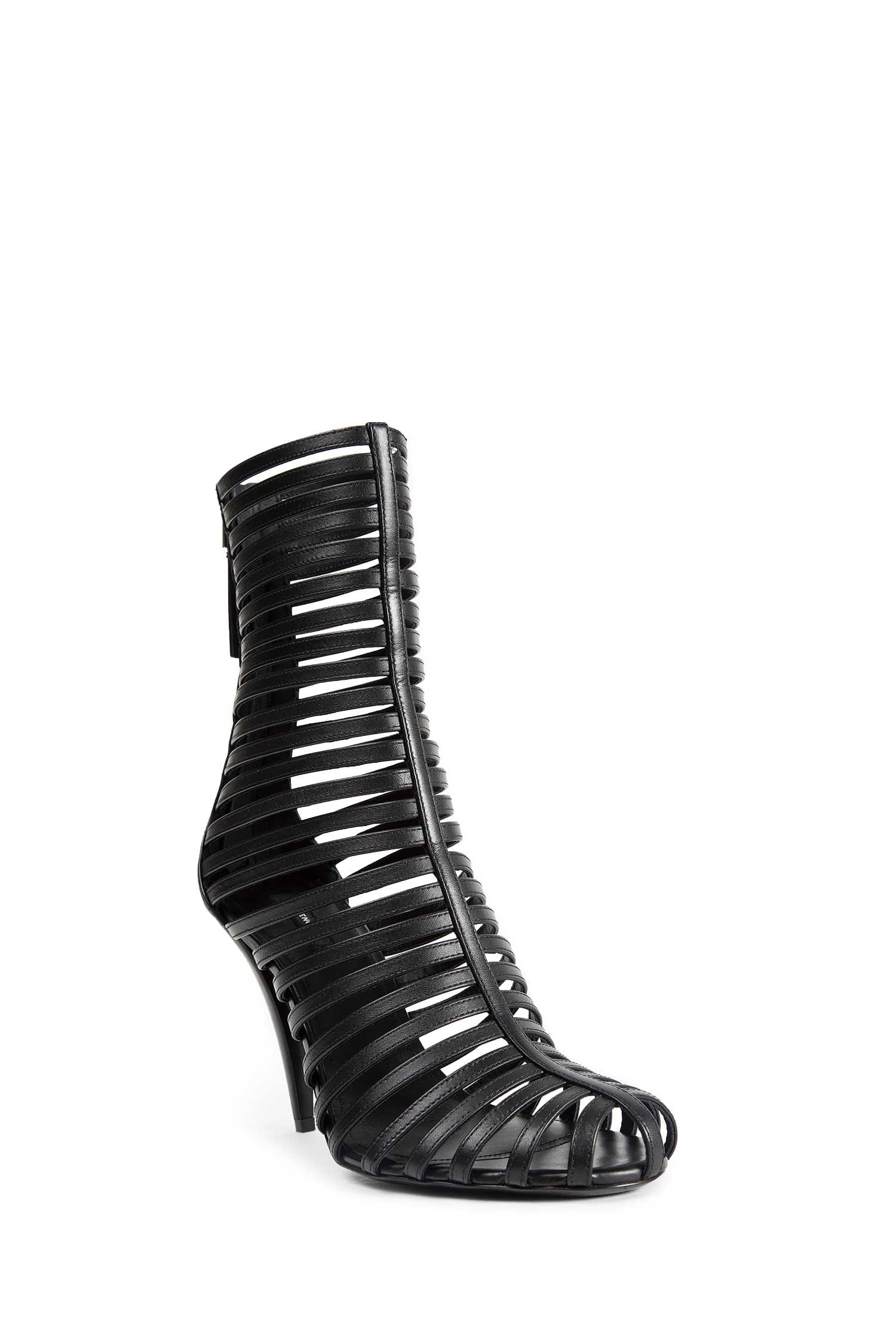 Givenchy Cage Leather Ankle Boots