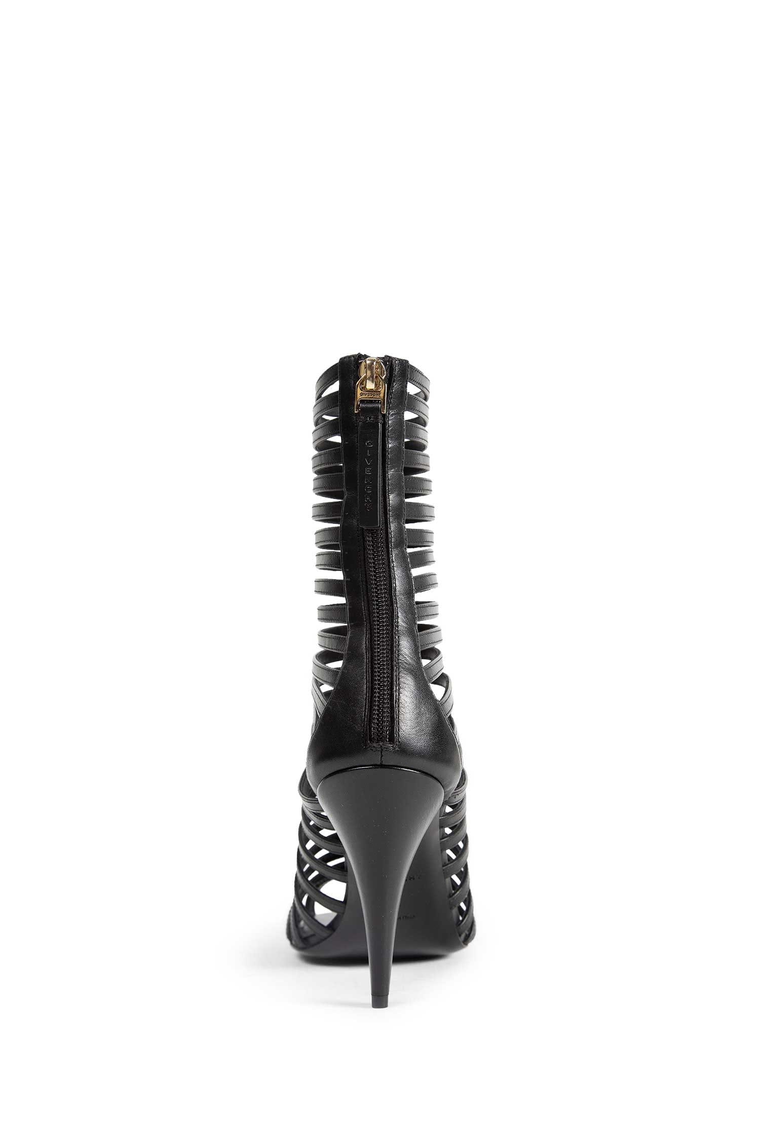 Givenchy Cage Leather Ankle Boots