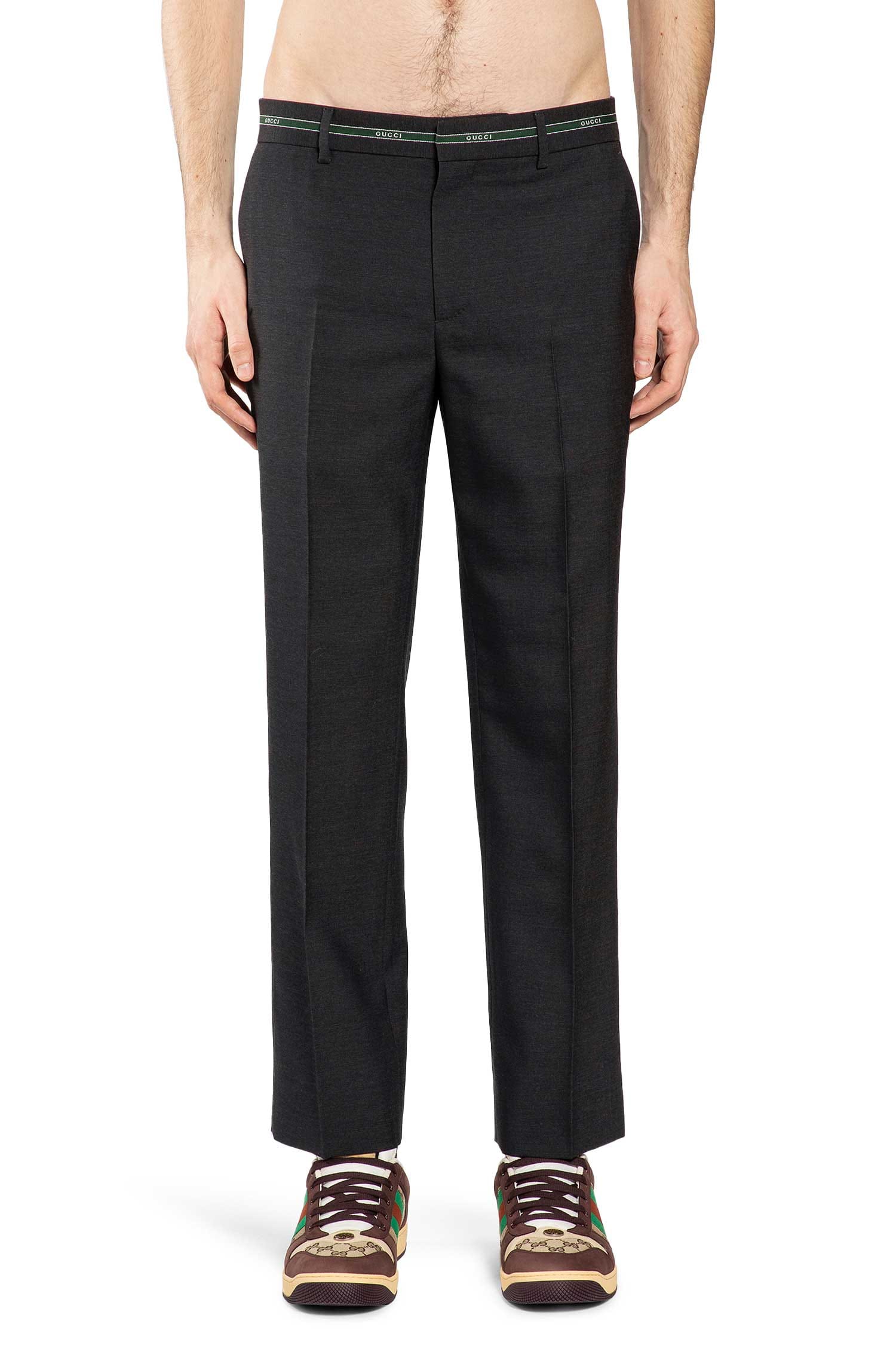 Gucci Wool Straight Leg Pants