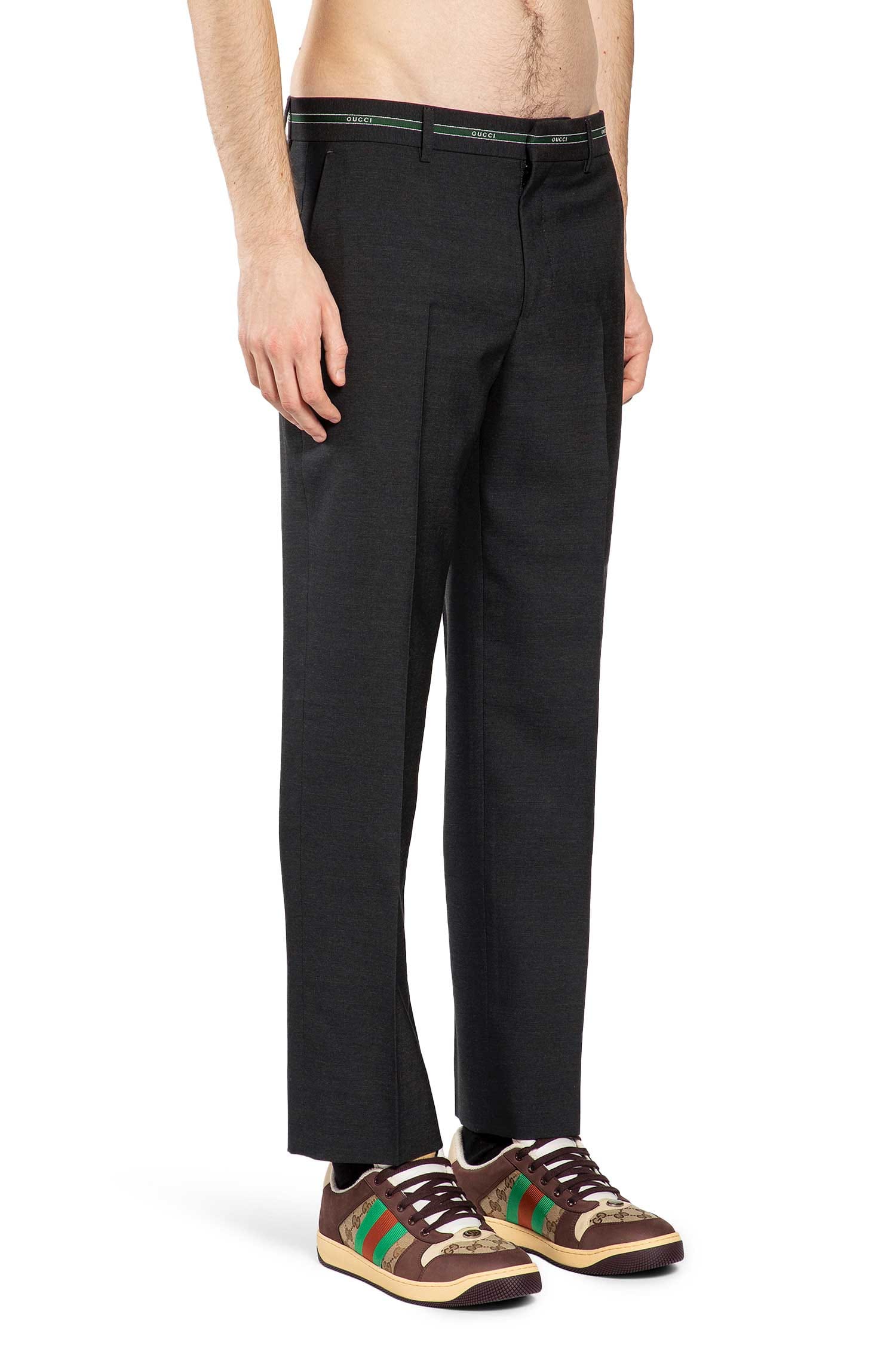 Gucci Wool Straight Leg Pants