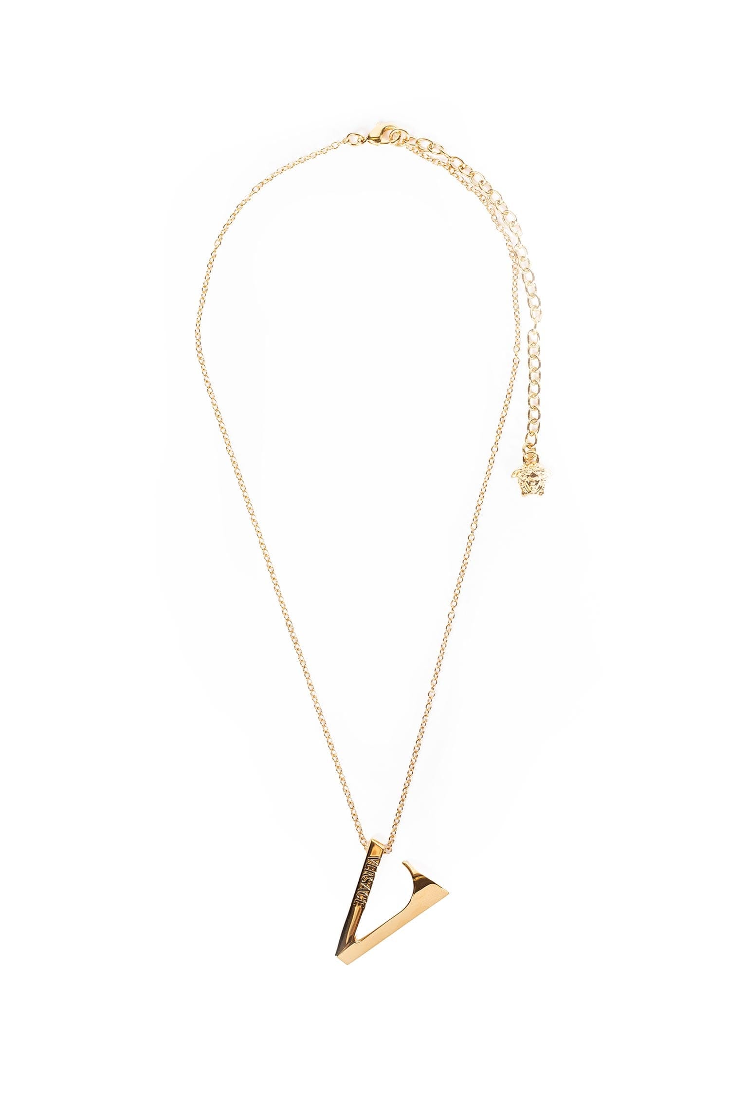 Versace V Pendant Necklace
