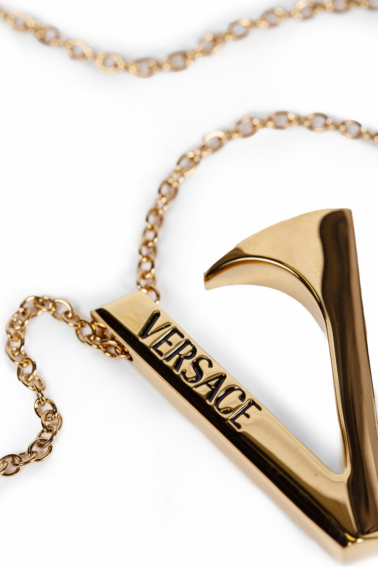 Versace V Pendant Necklace